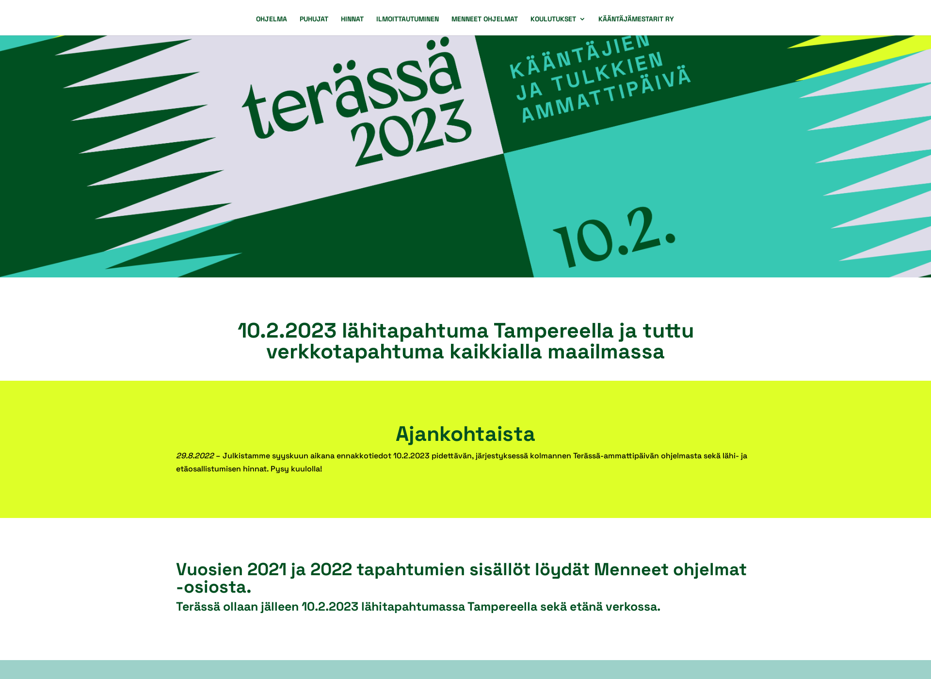 Skärmdump för terassa.fi