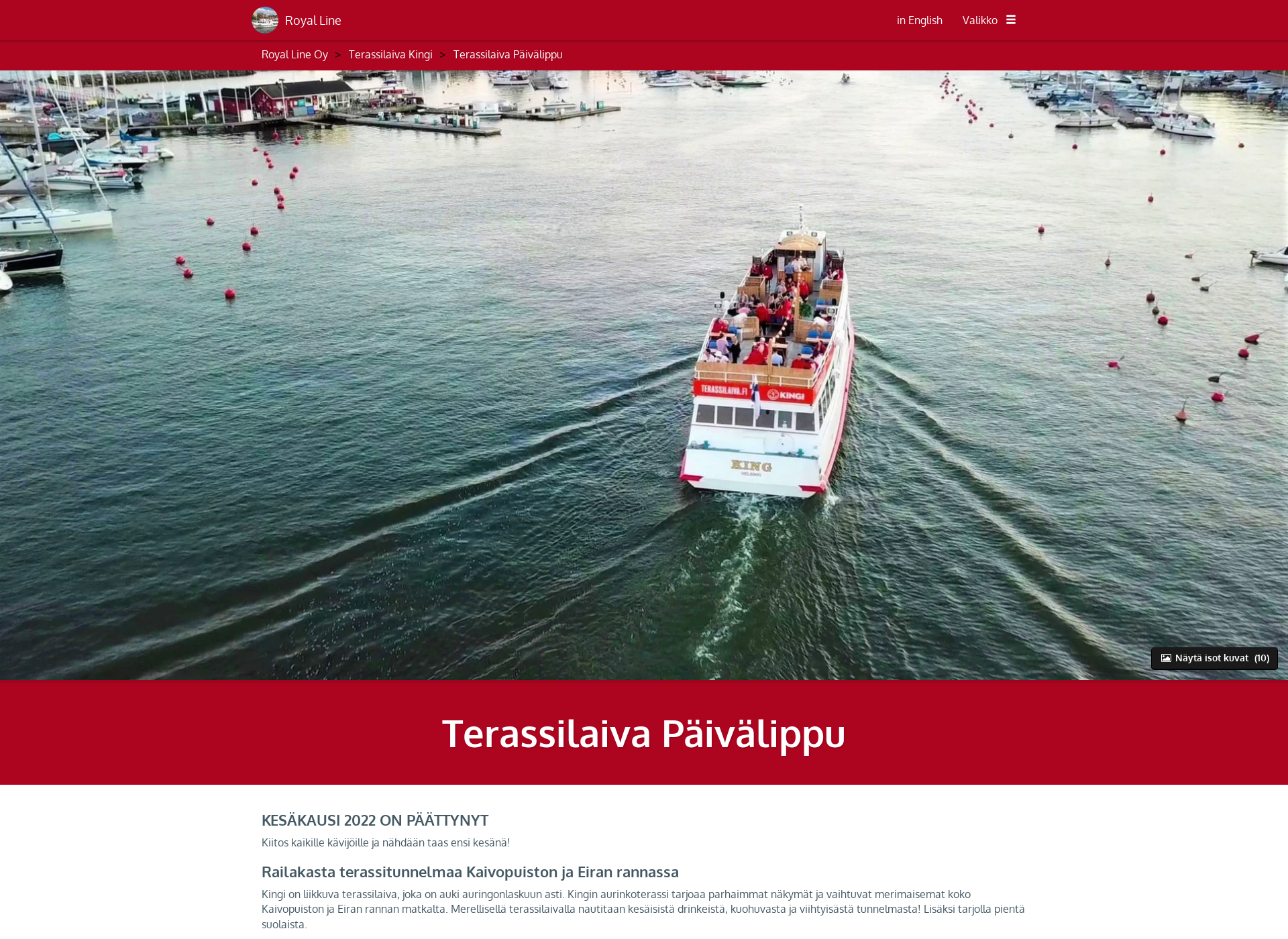 Screenshot for terassilaiva.fi