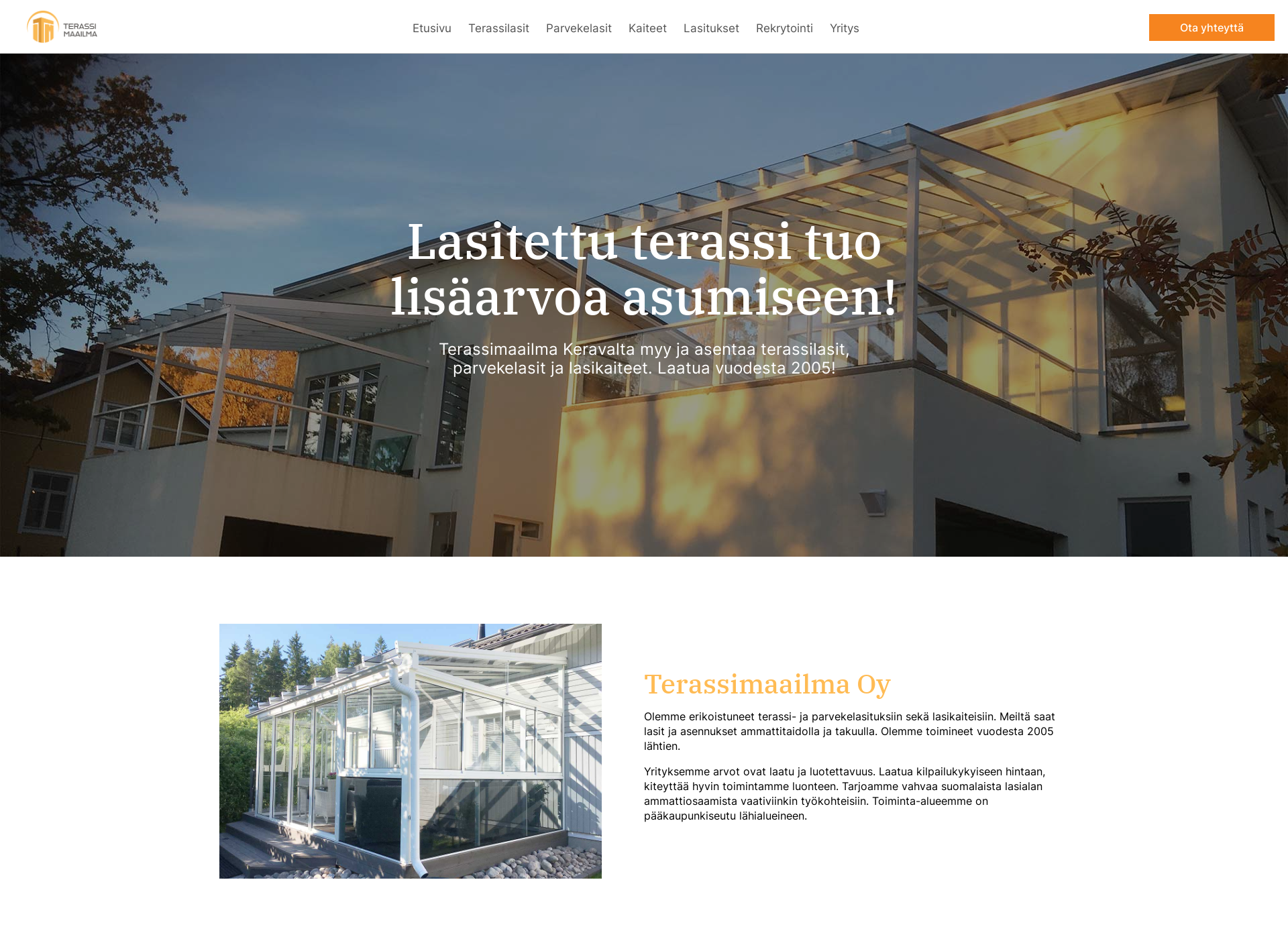 Screenshot for terassimaailma.fi