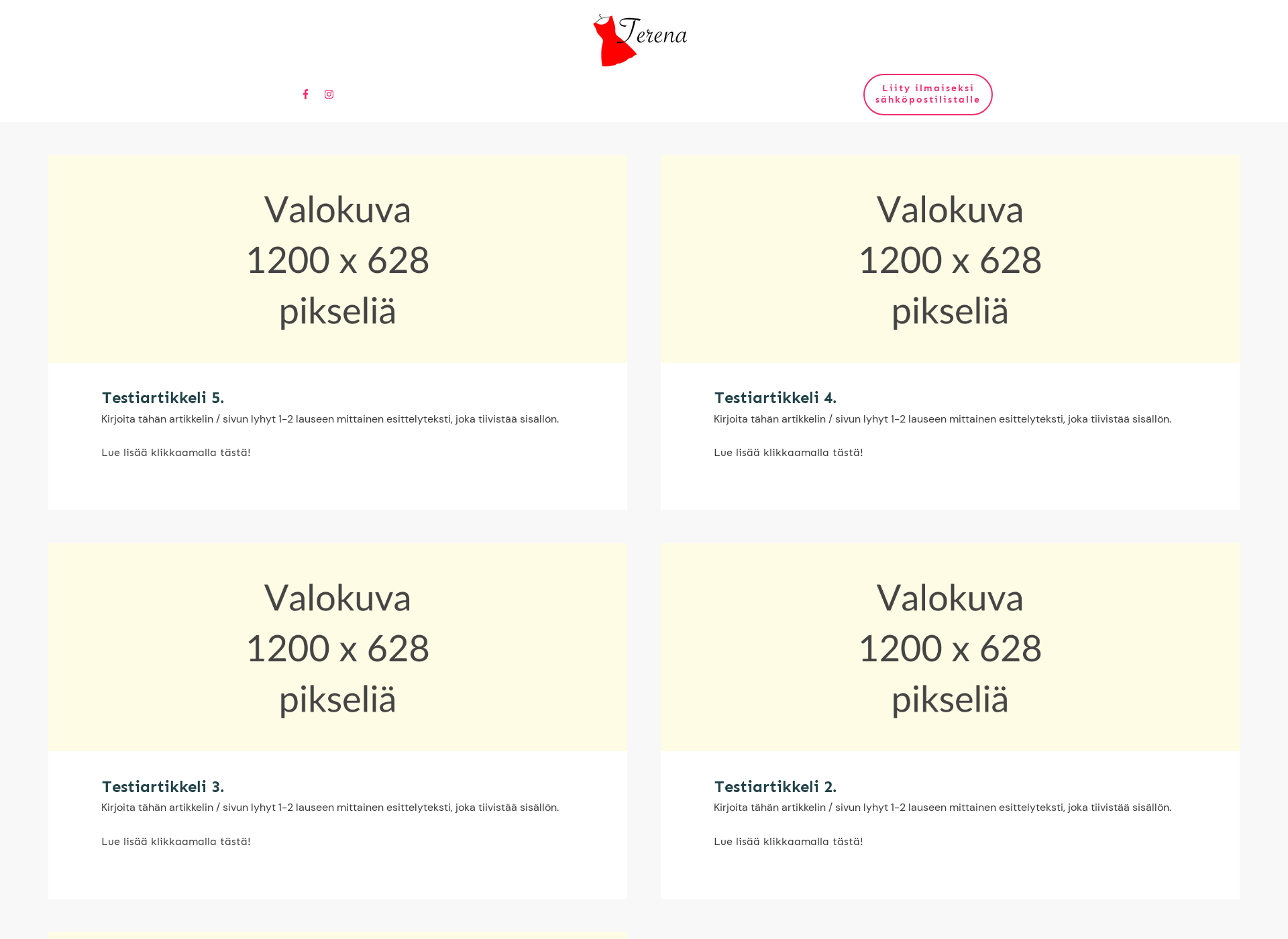 Screenshot for terena.fi