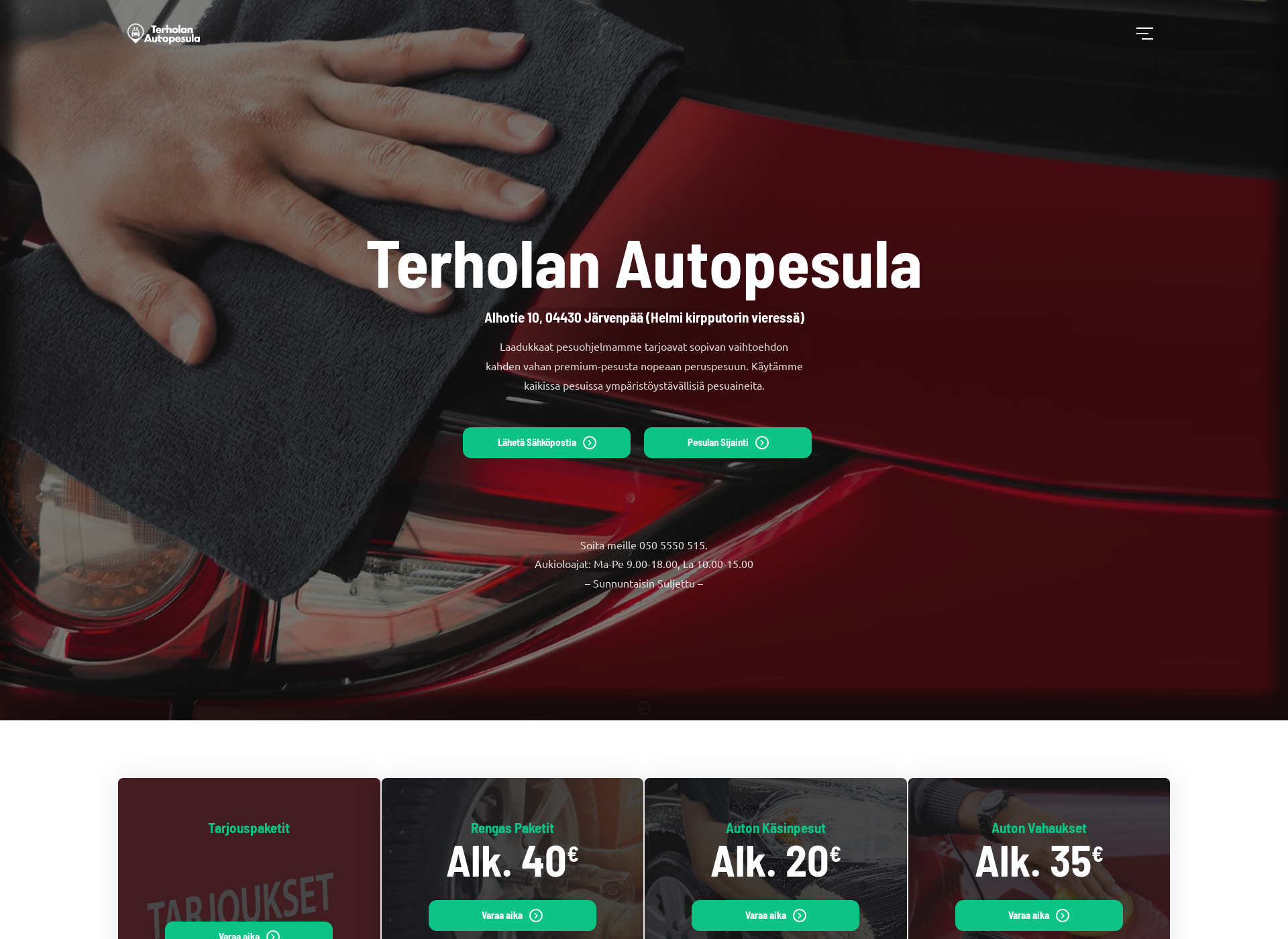 Screenshot for terholanpesu.fi