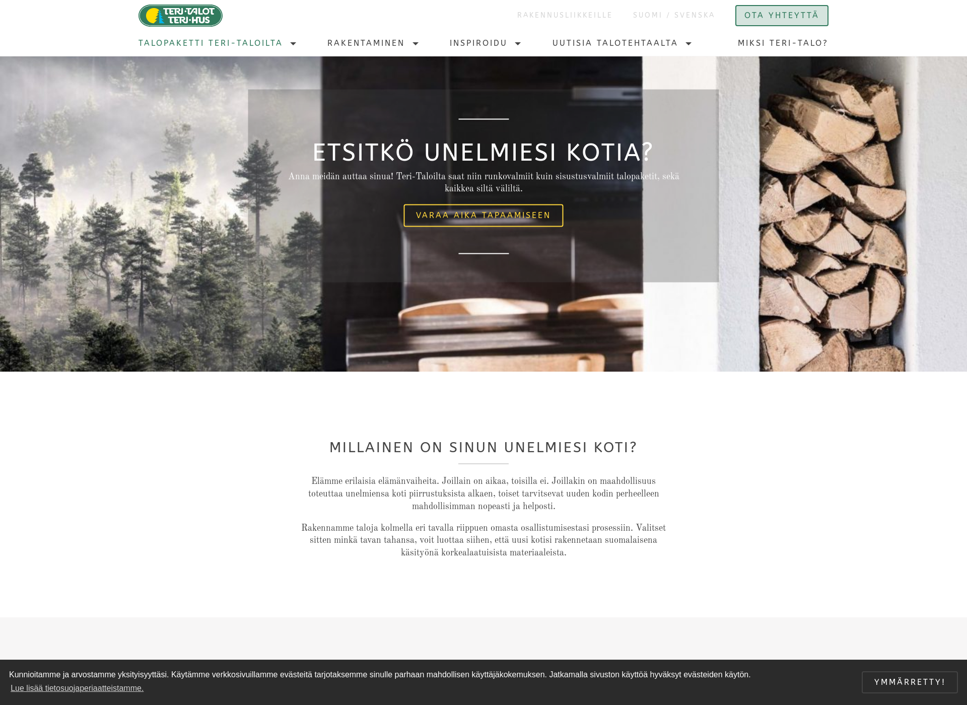 Screenshot for teritalot.fi