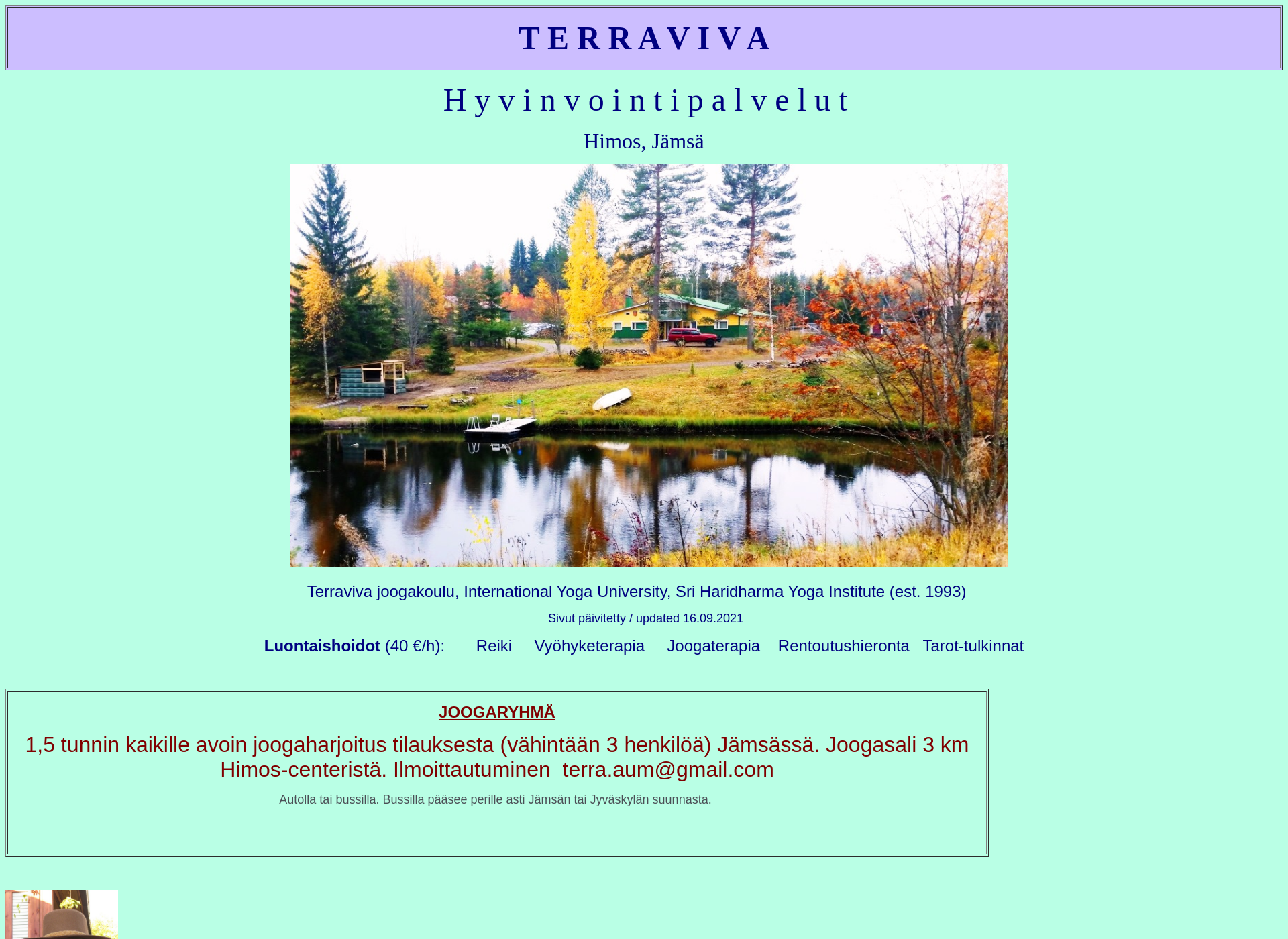 Screenshot for terraviva.fi