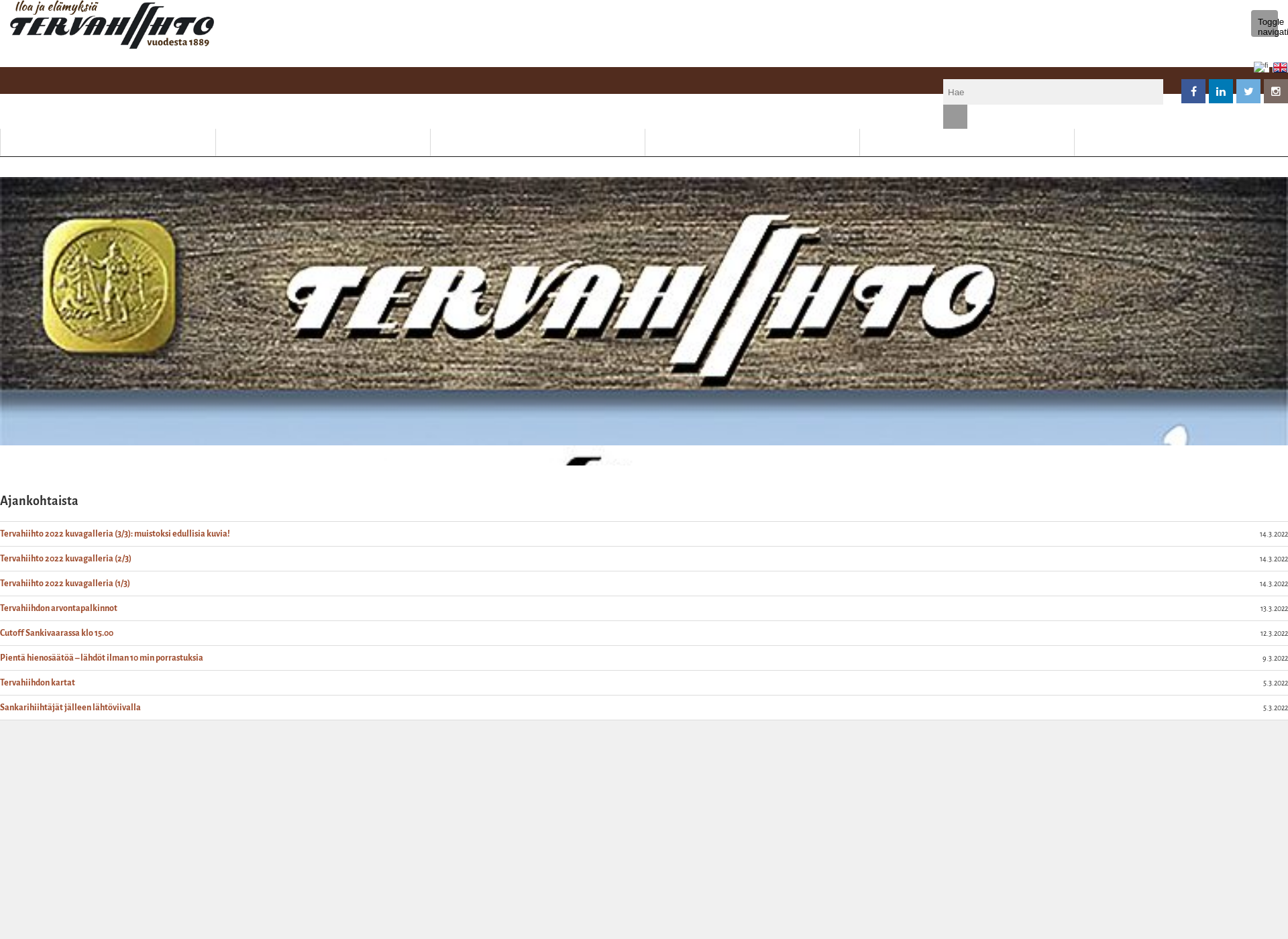 Screenshot for tervahiihto.fi