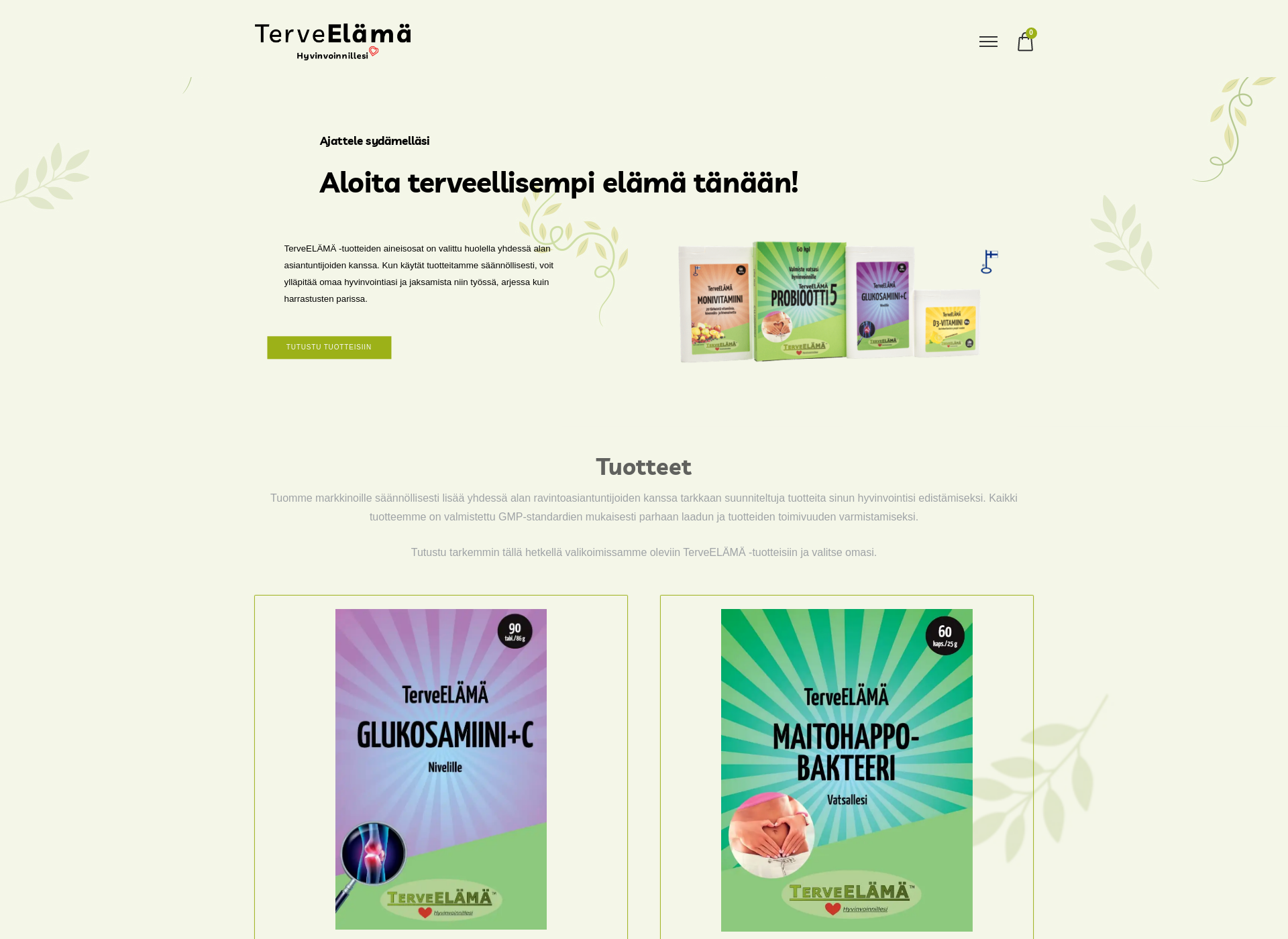 Screenshot for terveelama.fi