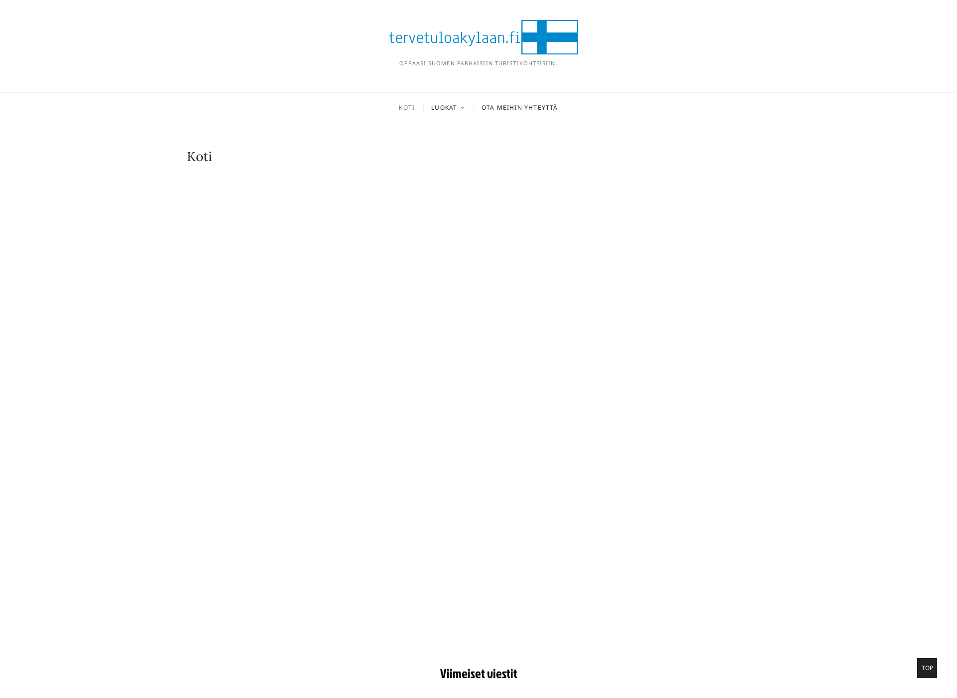 Skärmdump för tervetuloakylaan.fi