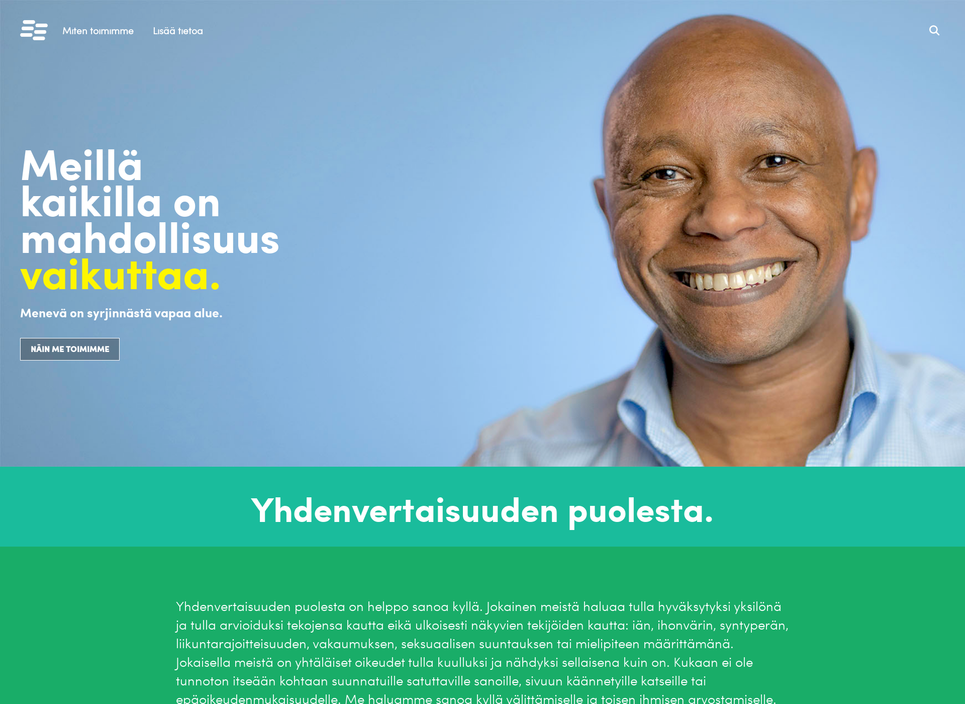 Näyttökuva tervetuloakyytiin.fi
