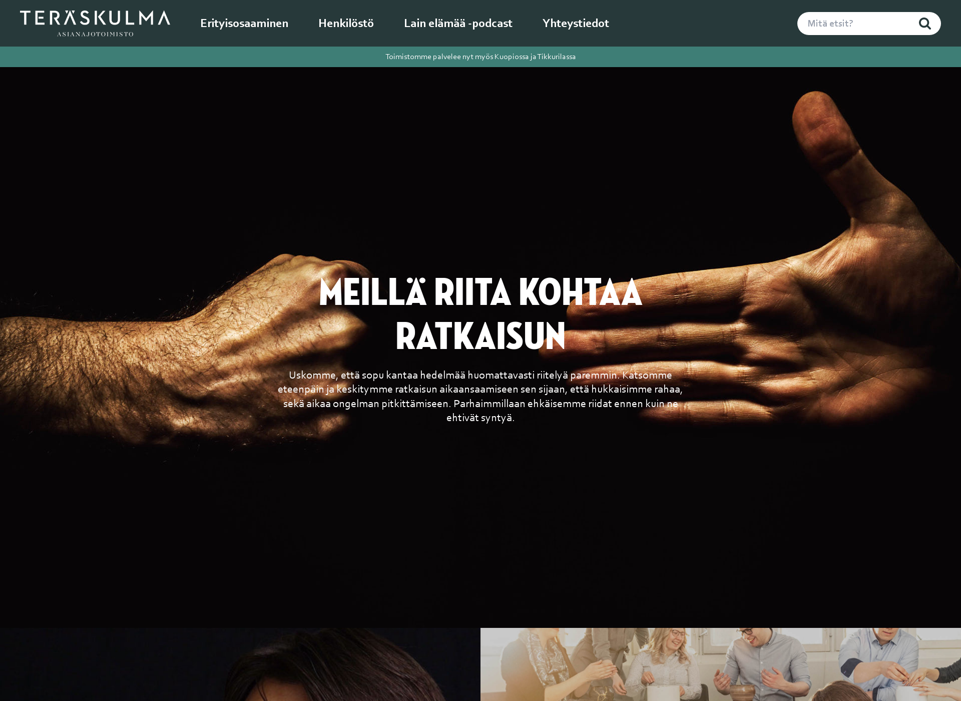 Screenshot for teräskulma.fi