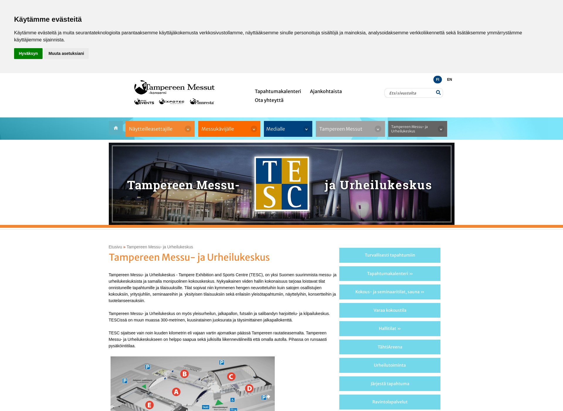 Screenshot for tesc.fi