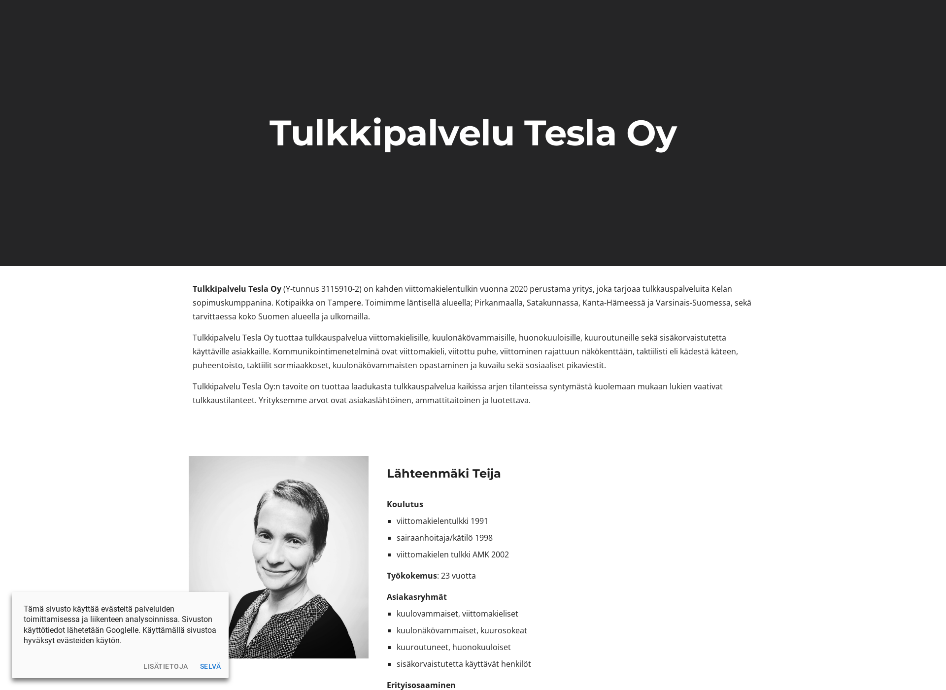 Screenshot for teslatulkit.fi