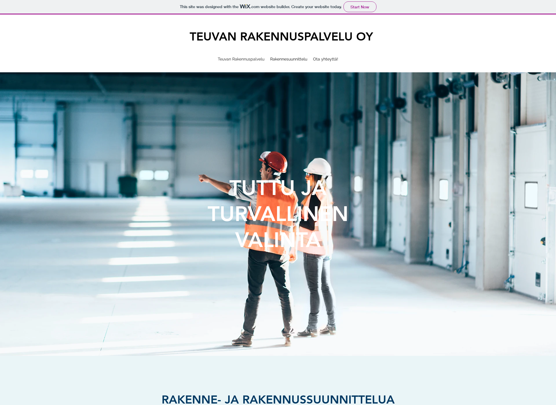 Screenshot for teuvanrakennuspalvelu.fi