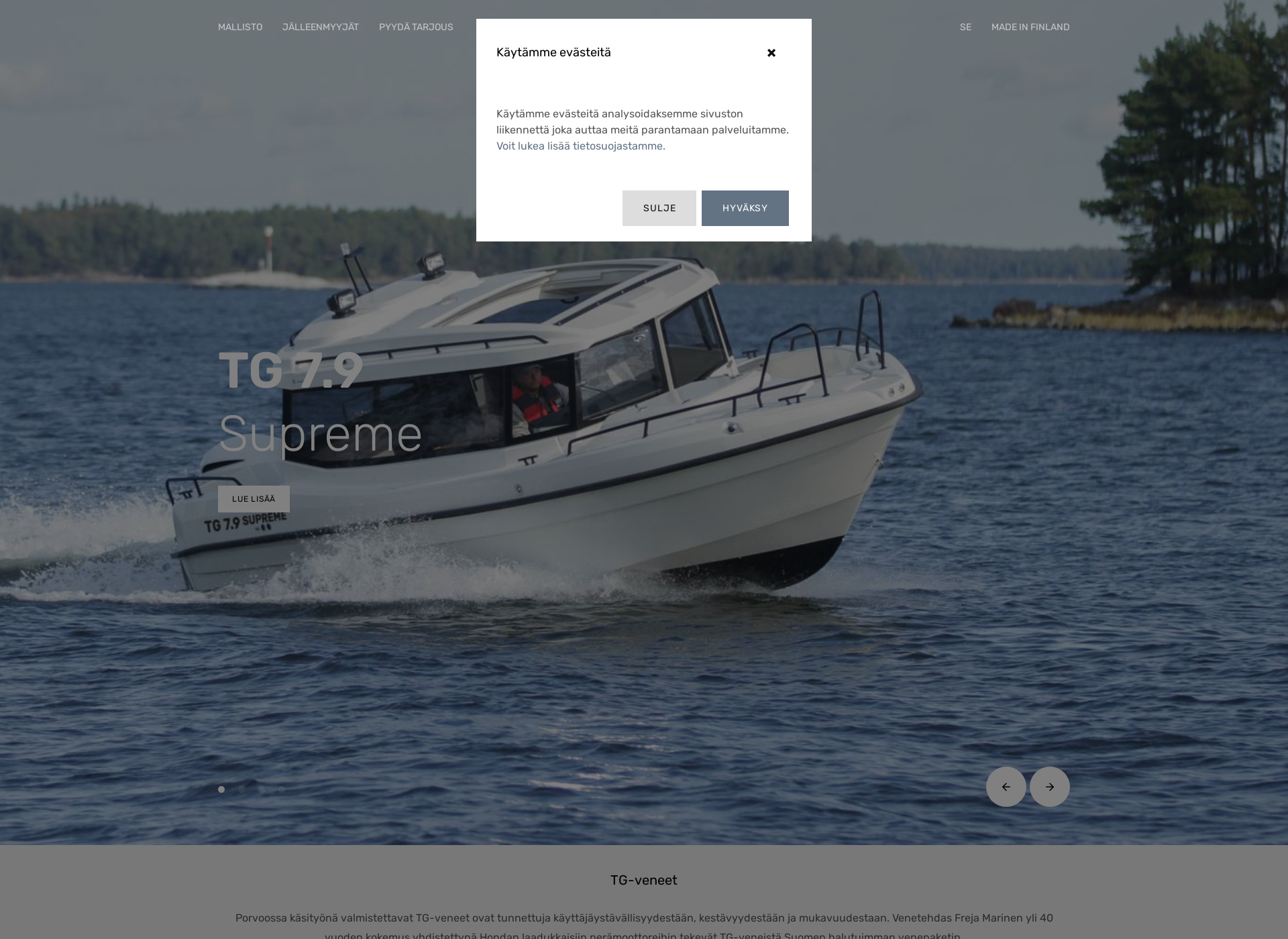 Näyttökuva tg-boat.fi