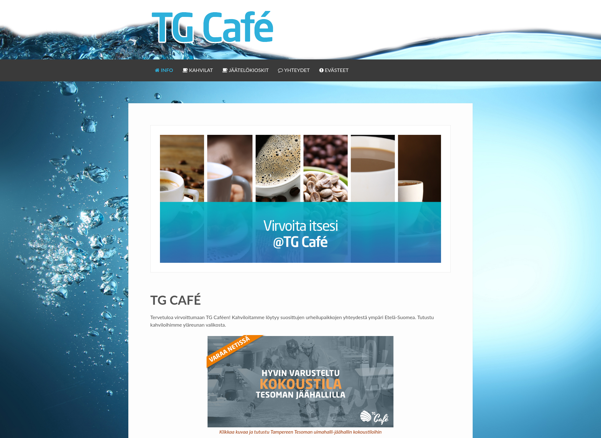 Screenshot for tgcafe.fi