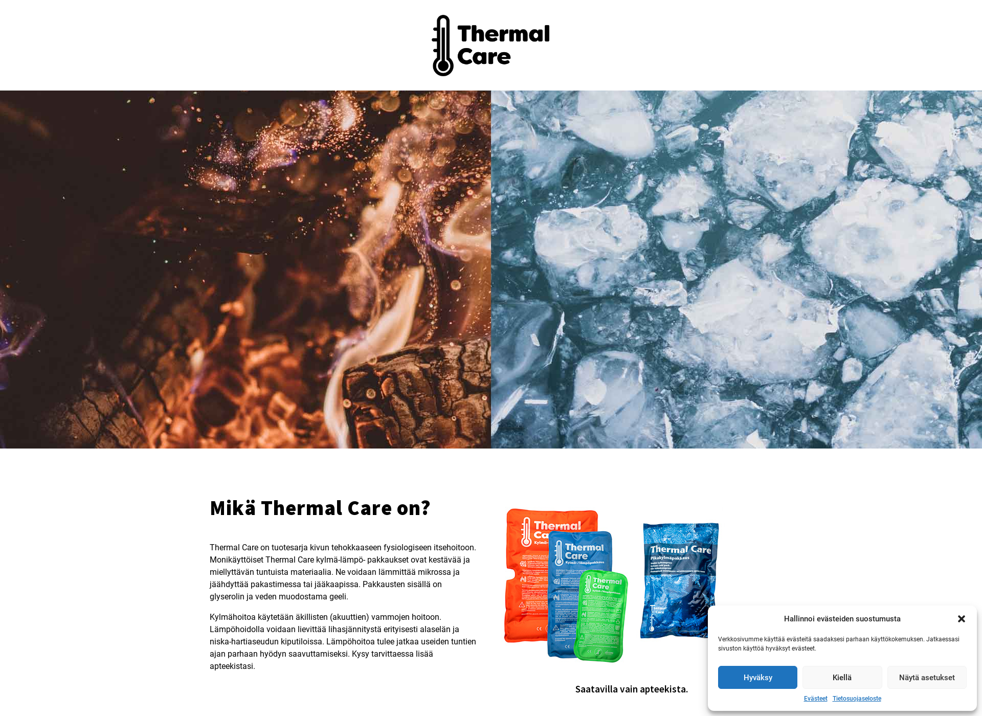 Screenshot for thermalcare.fi