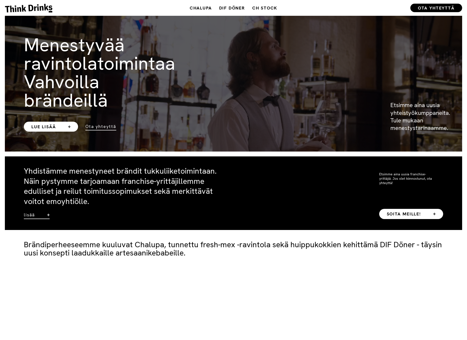 Screenshot for thinkdrinks.fi