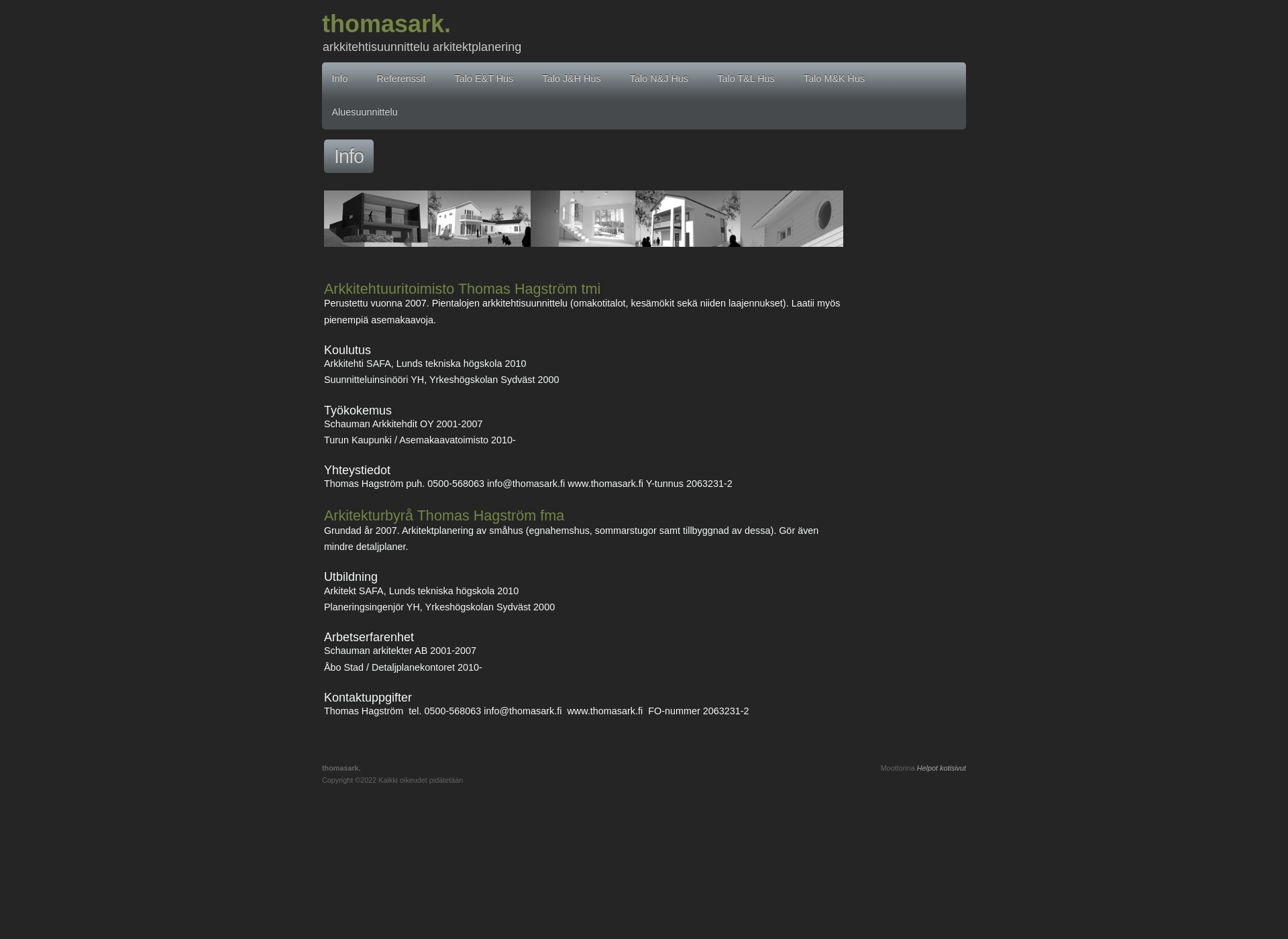 Screenshot for thomasark.fi