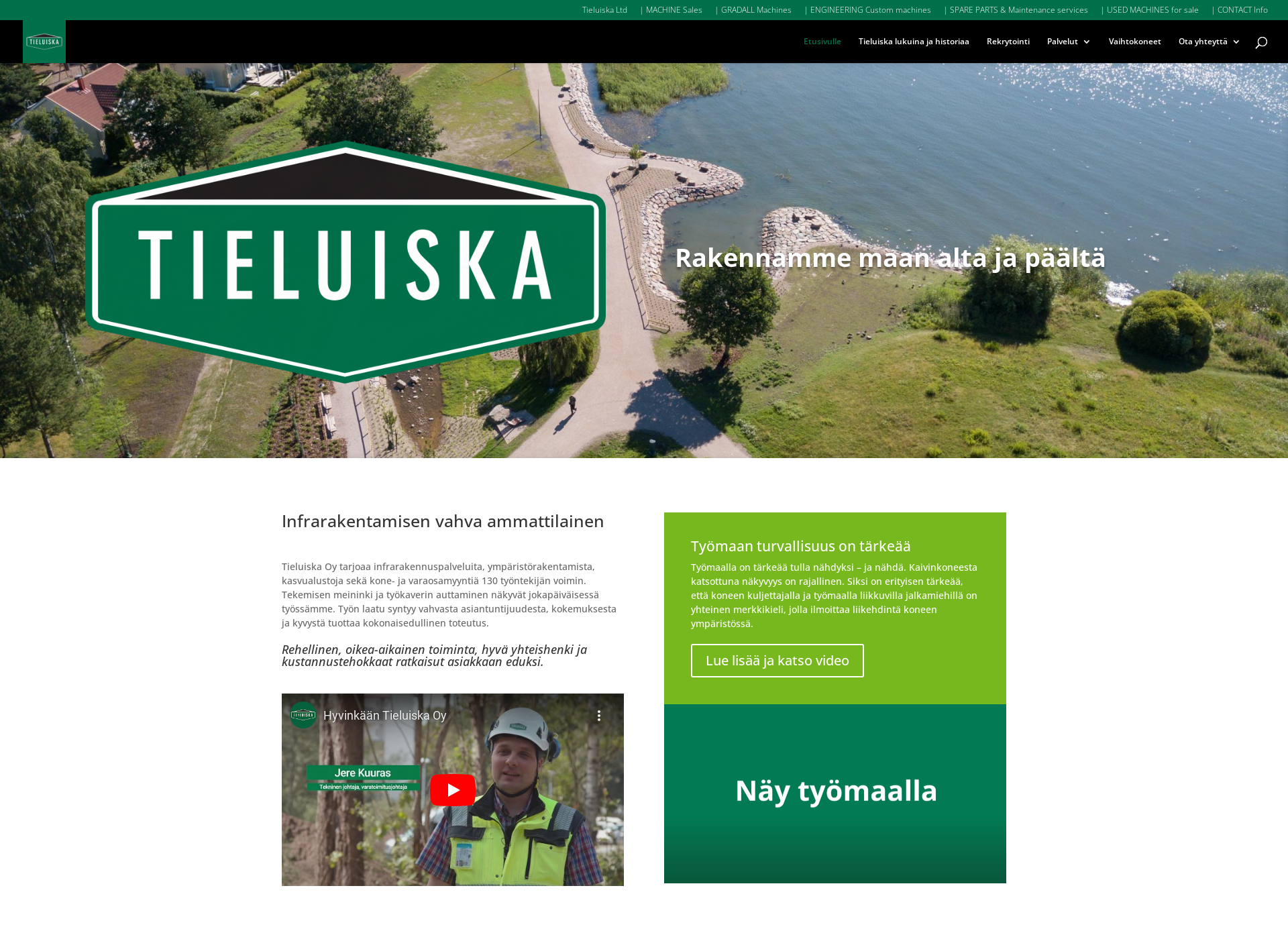 Skärmdump för tieluiska.fi