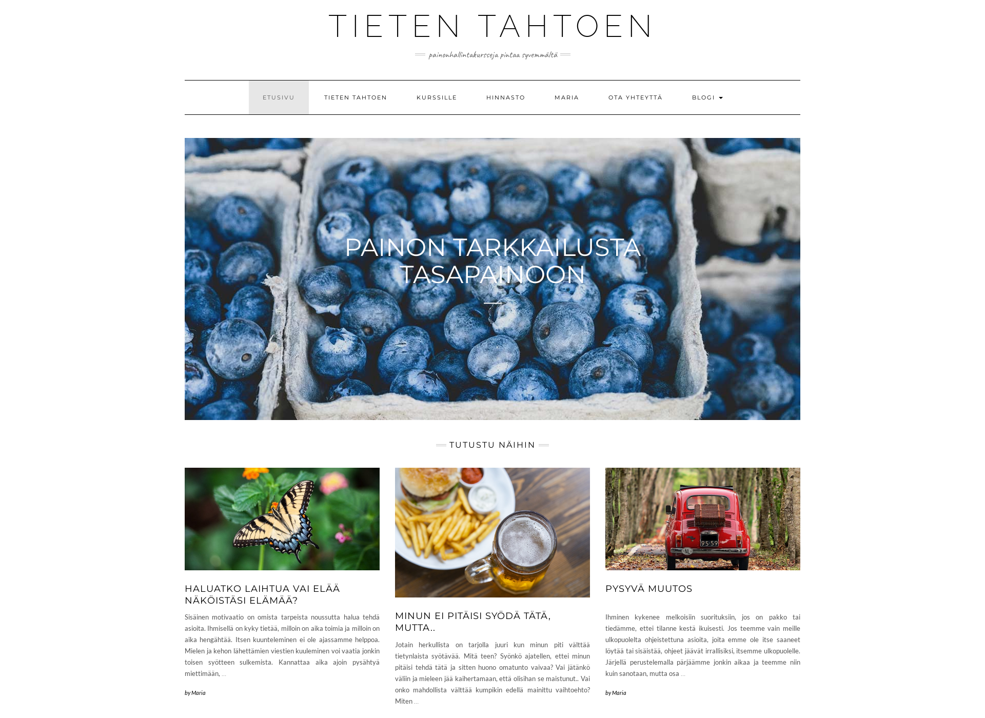 Screenshot for tietentahtoen.fi