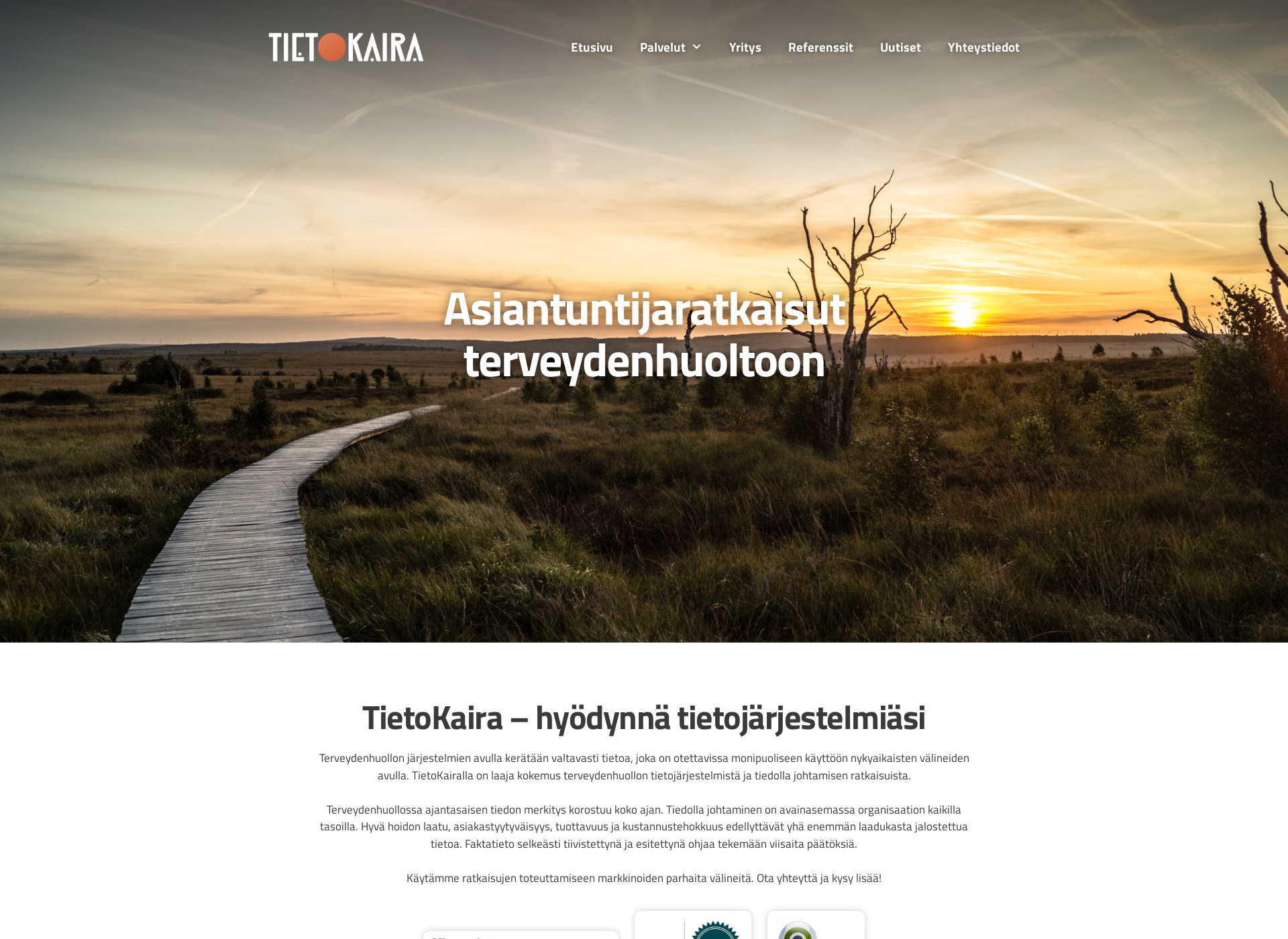 Screenshot for tietokaira.fi