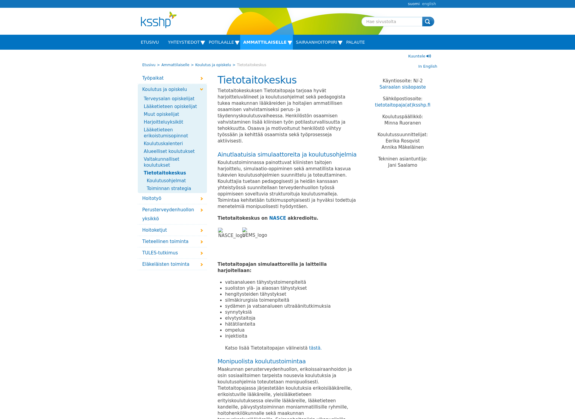 Skärmdump för tietotaitopaja.fi