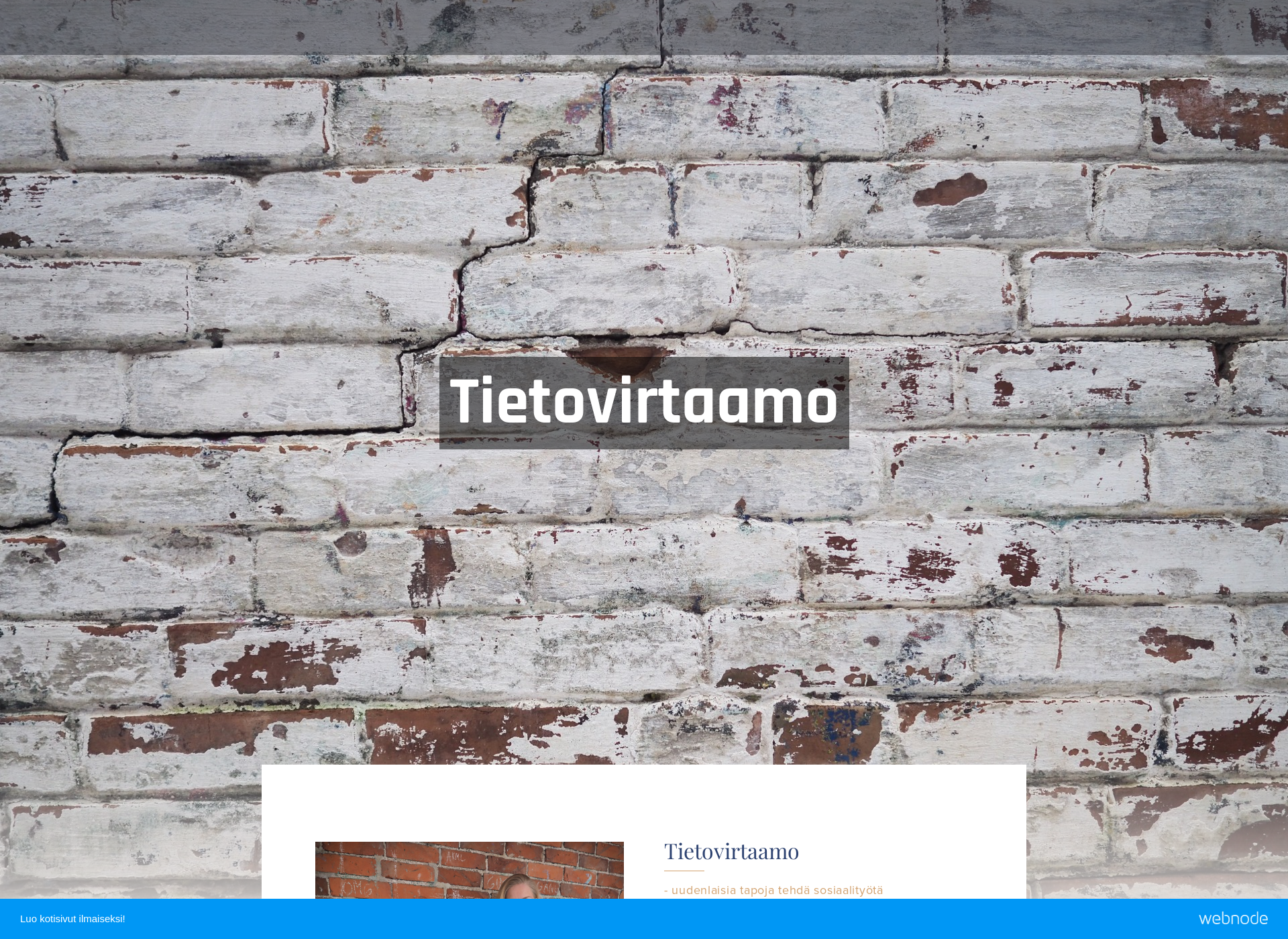 Skärmdump för tietovirtaamo.fi