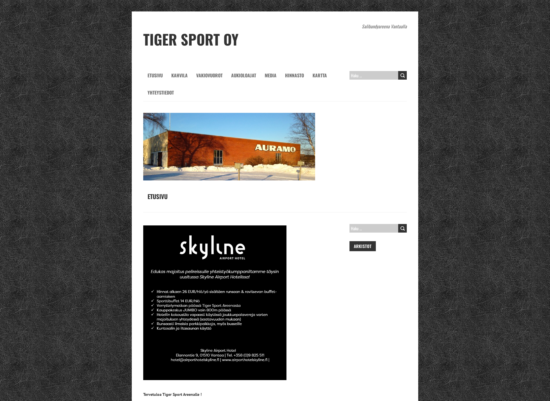 Screenshot for tigersport.fi