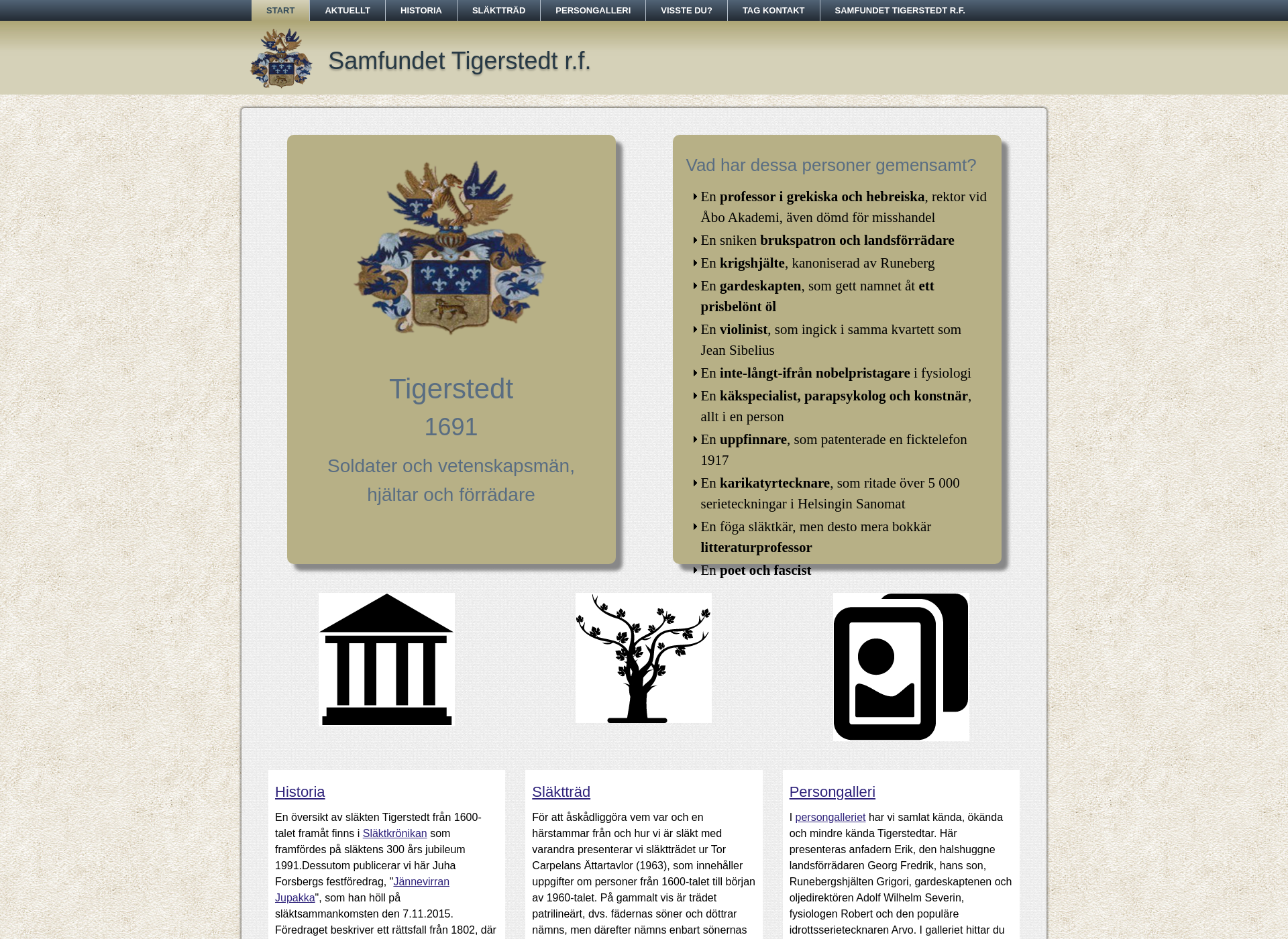 Screenshot for tigerstedt.fi