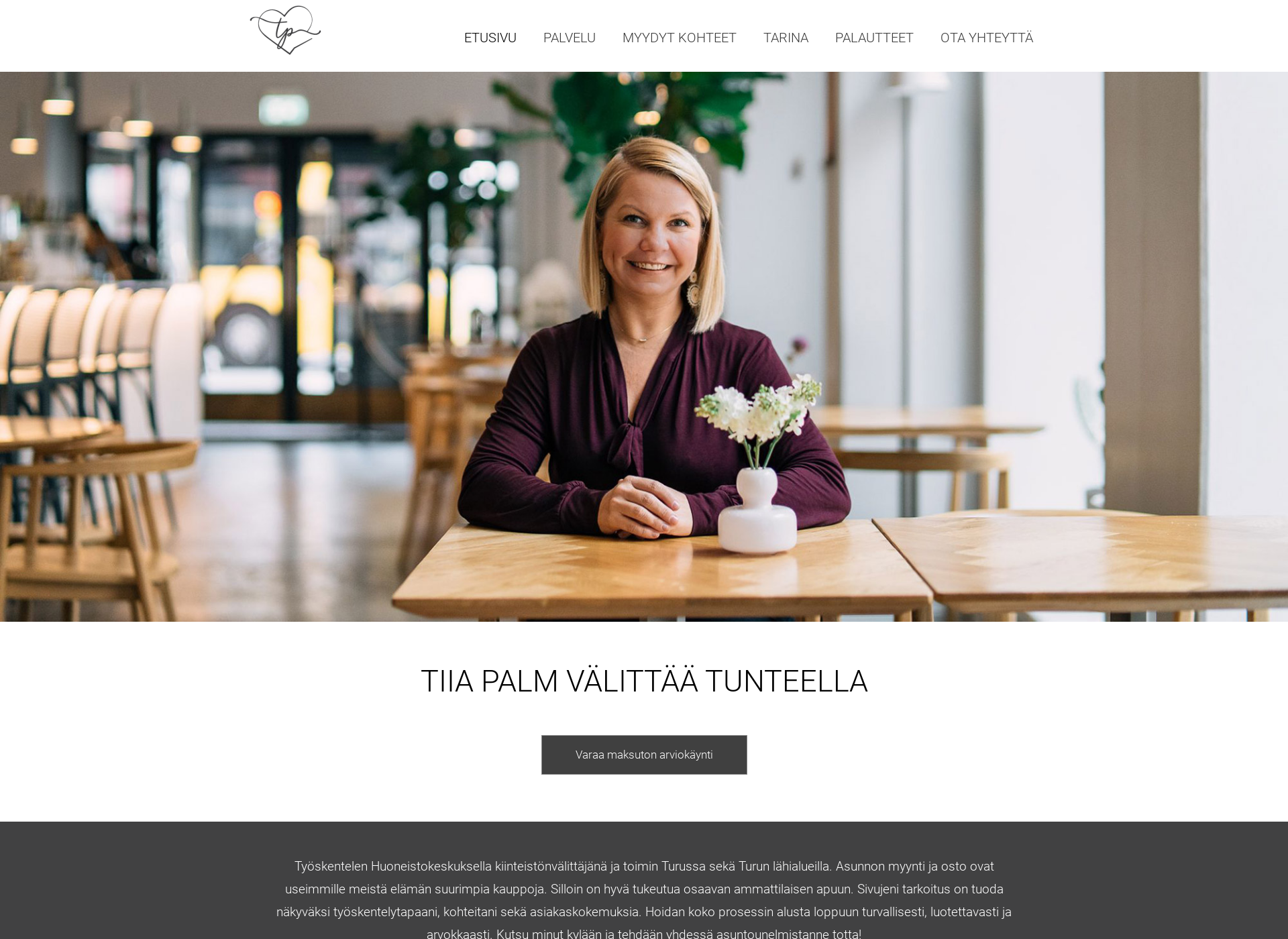 Screenshot for tiiapalm.fi