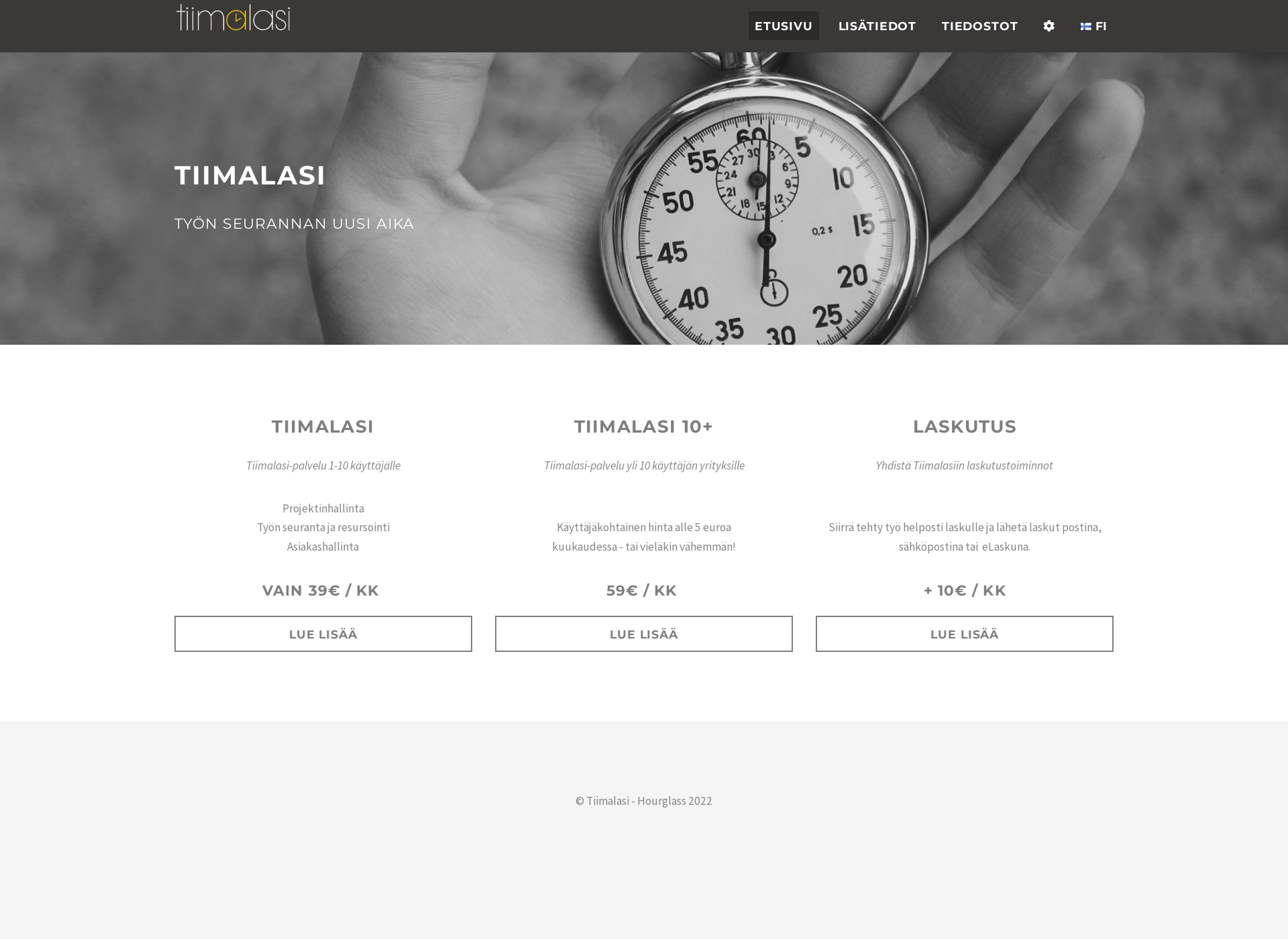 Screenshot for tiimalasi.fi