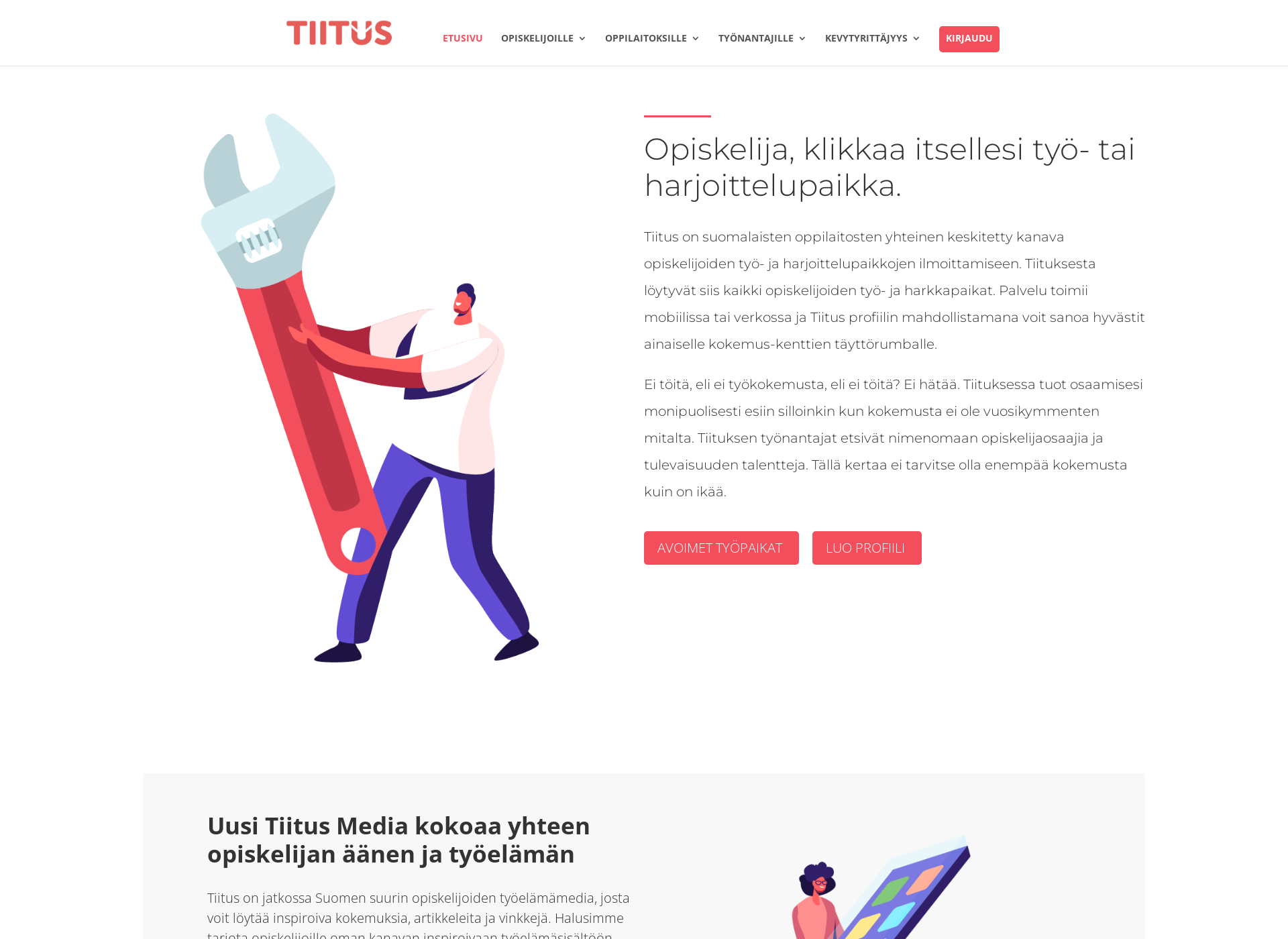 Screenshot for tiitus.fi