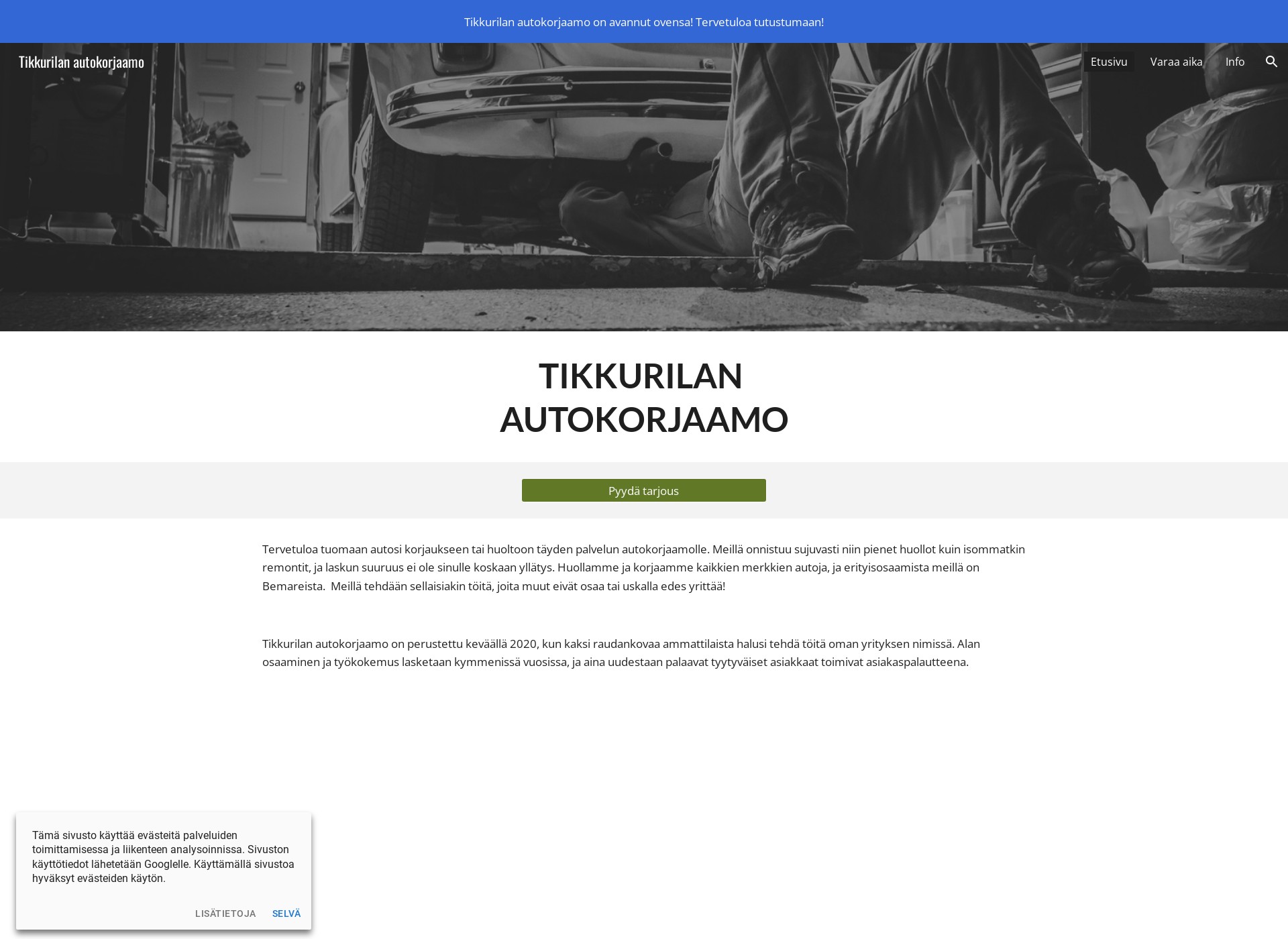Screenshot for tikkurilanautokorjaamo.fi