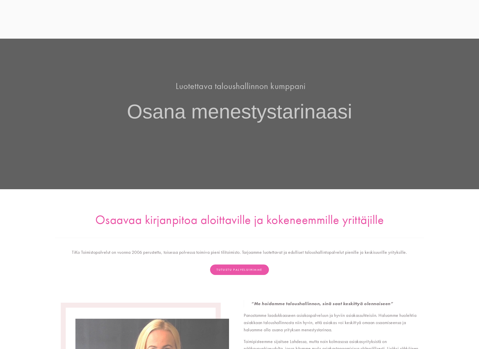 Screenshot for tikotoimistopalvelut.fi