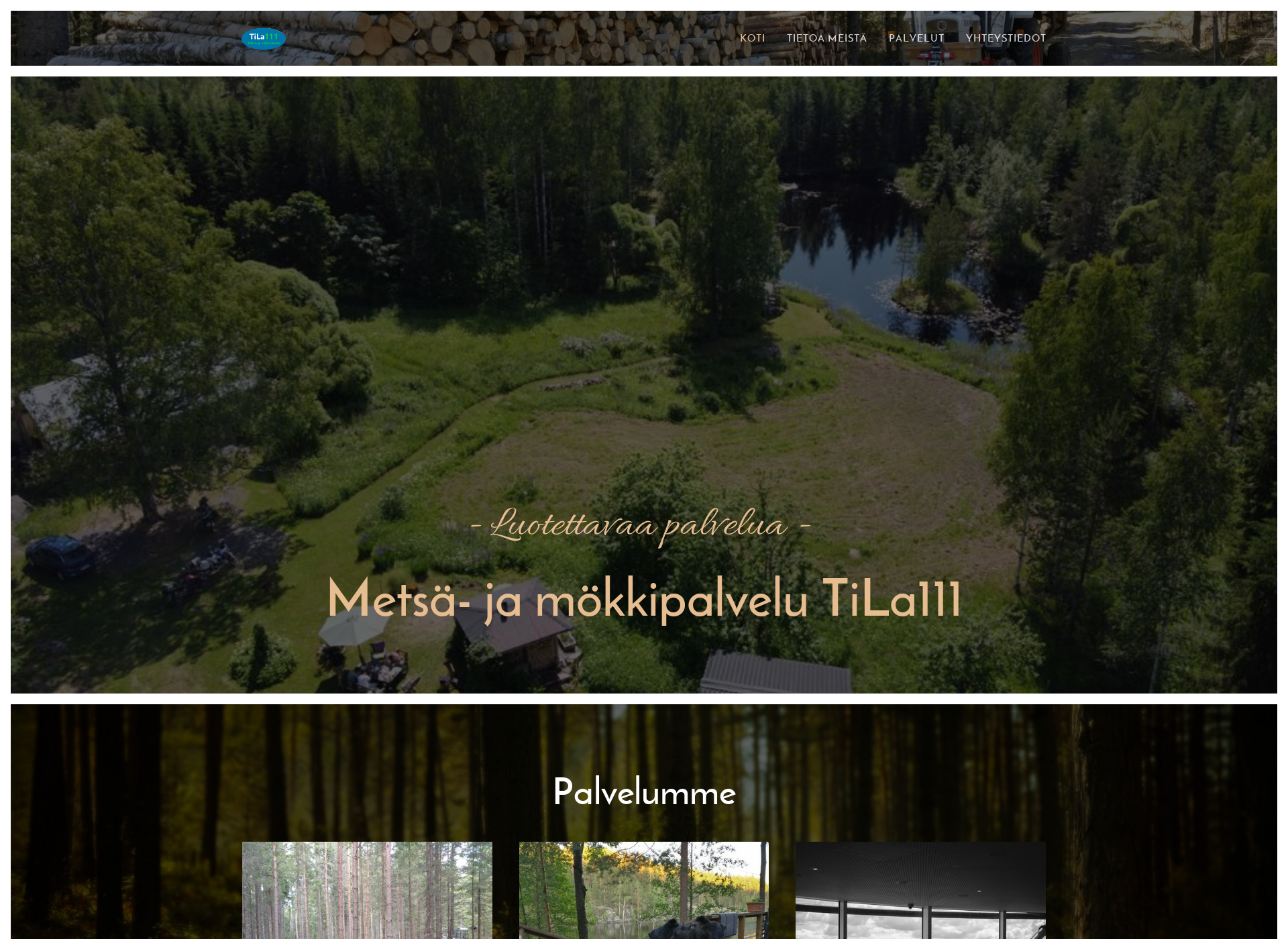 Skärmdump för tila111.fi