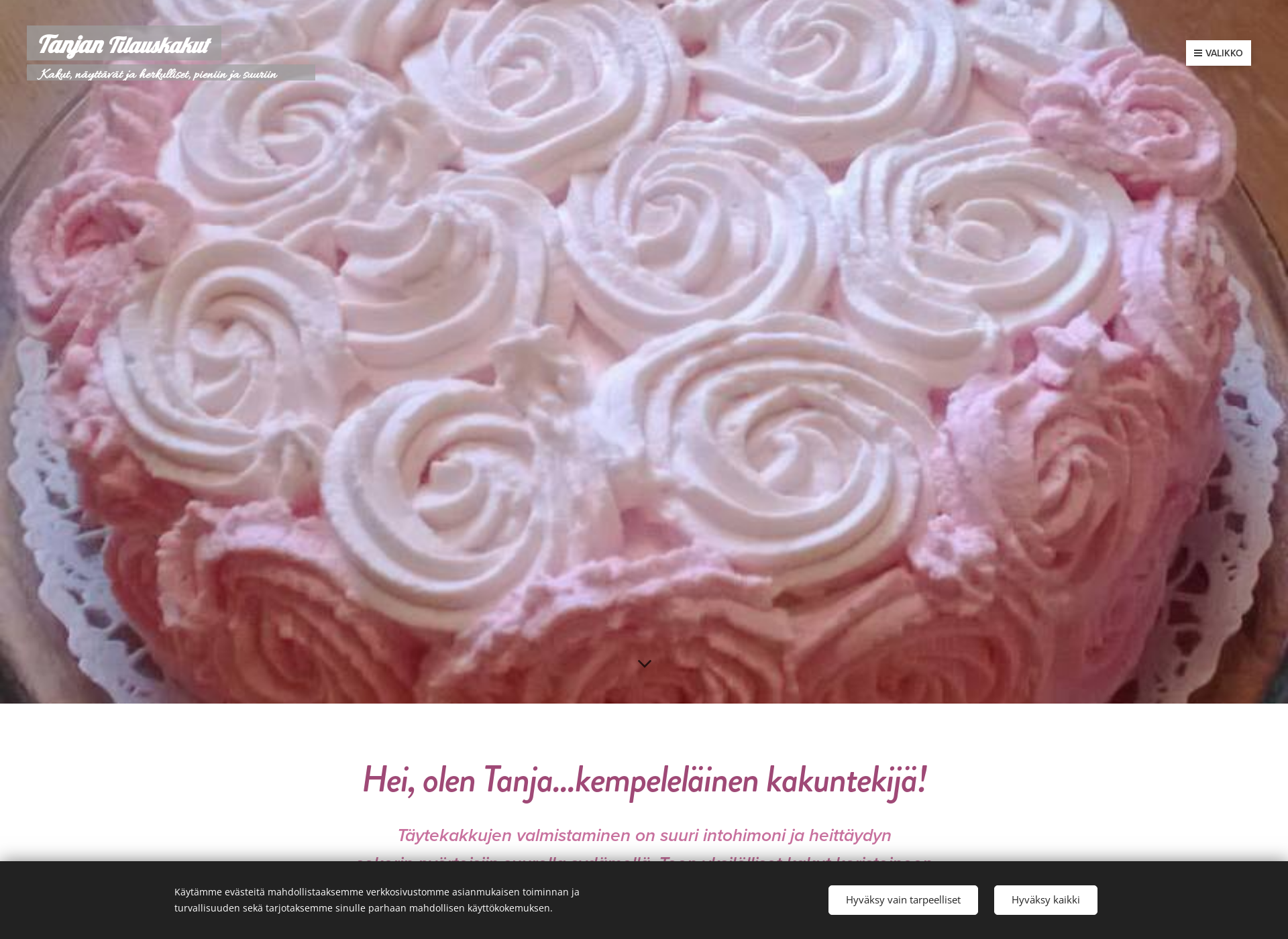 Screenshot for tilaakakku.fi