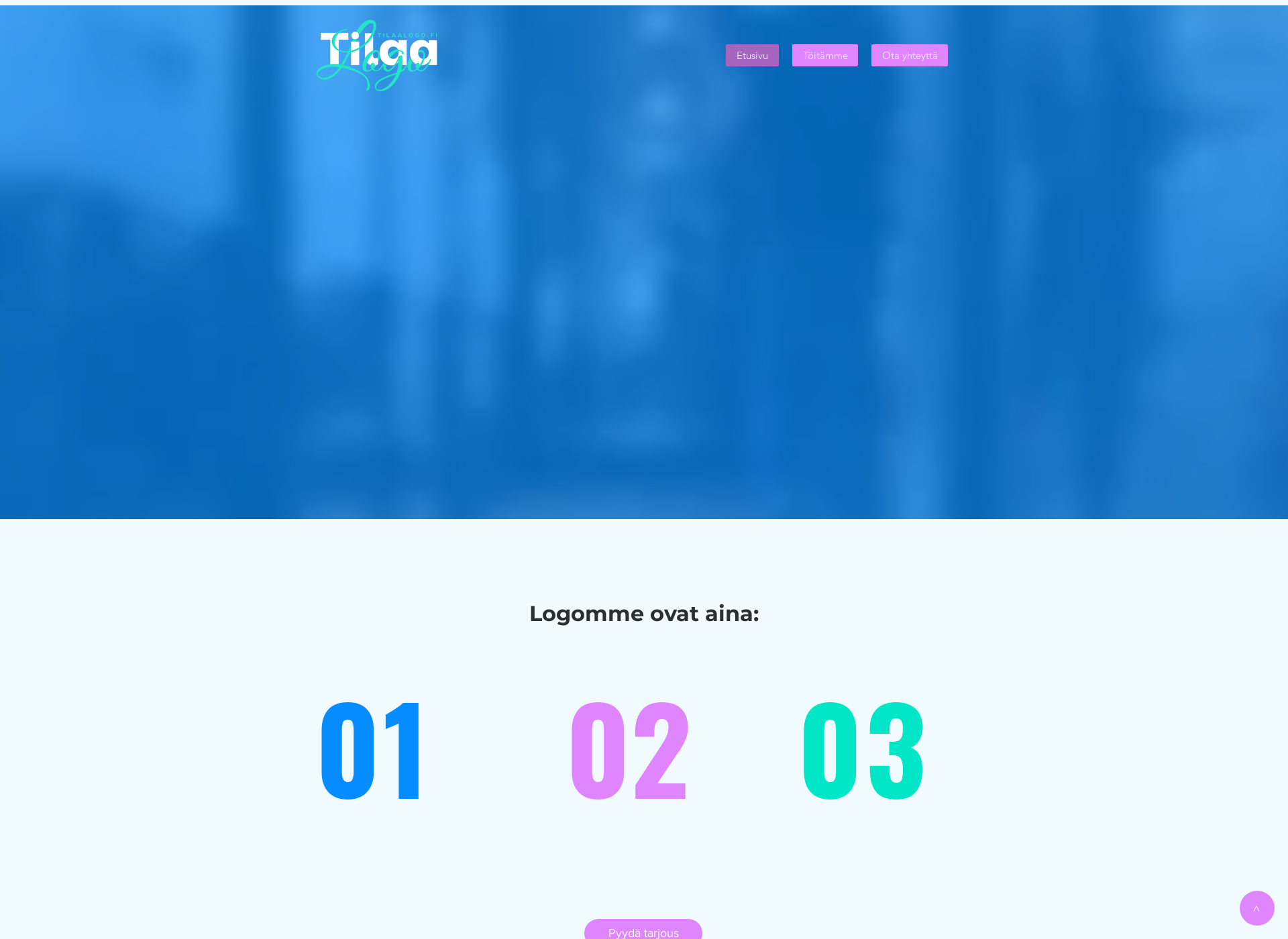 Skärmdump för tilaalogo.fi
