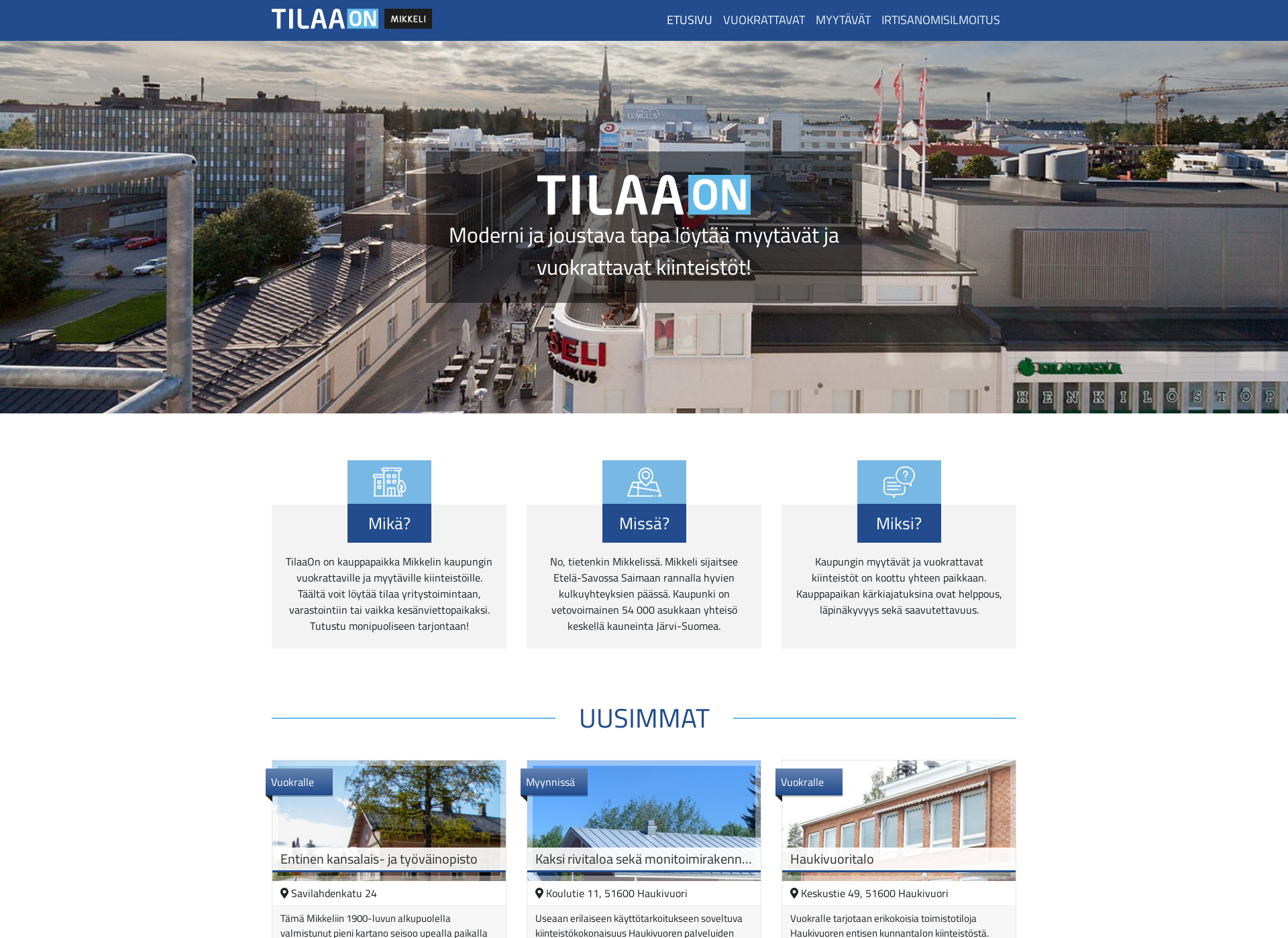 Screenshot for tilaaon.fi