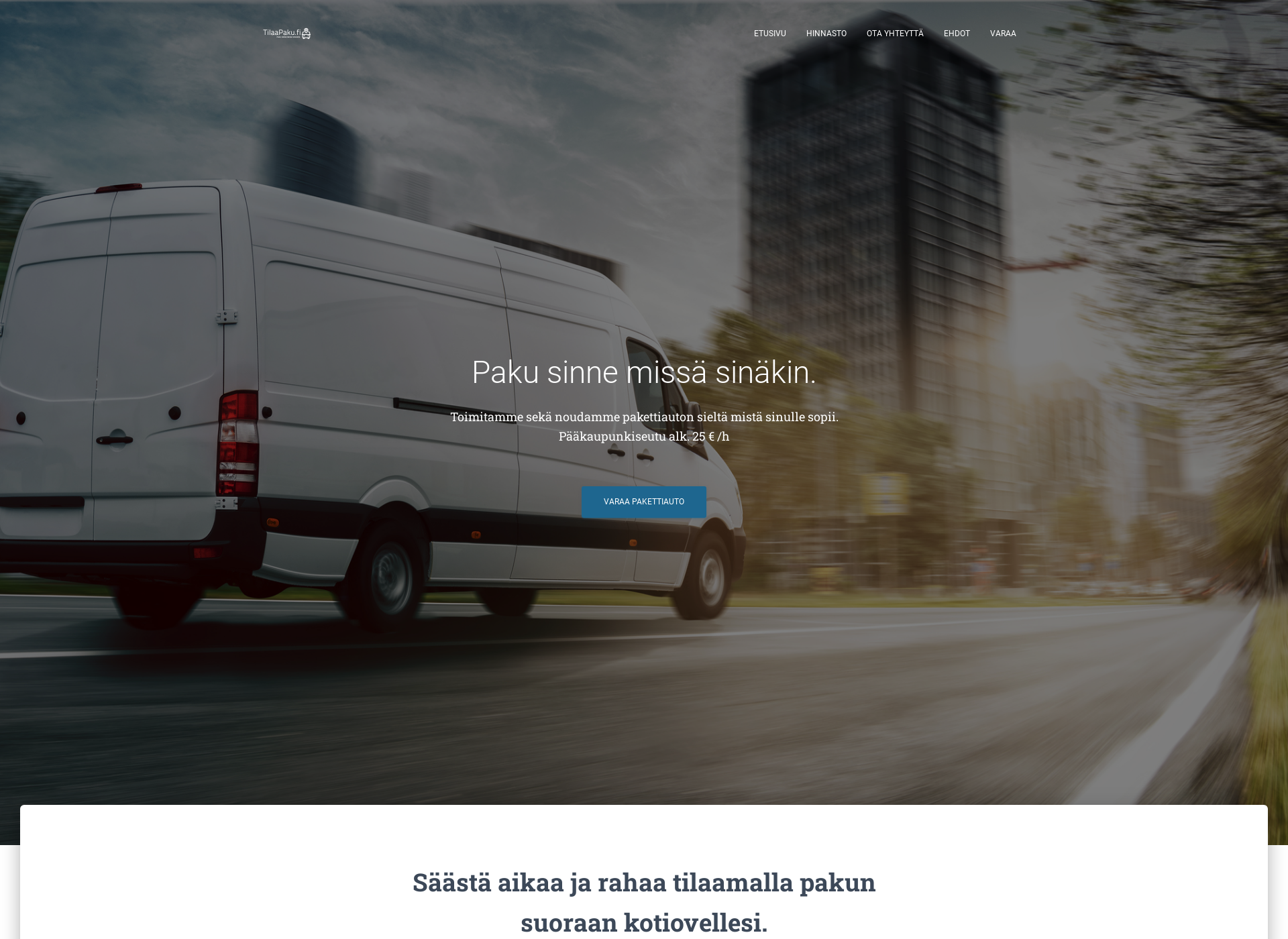 Screenshot for tilaapaku.fi