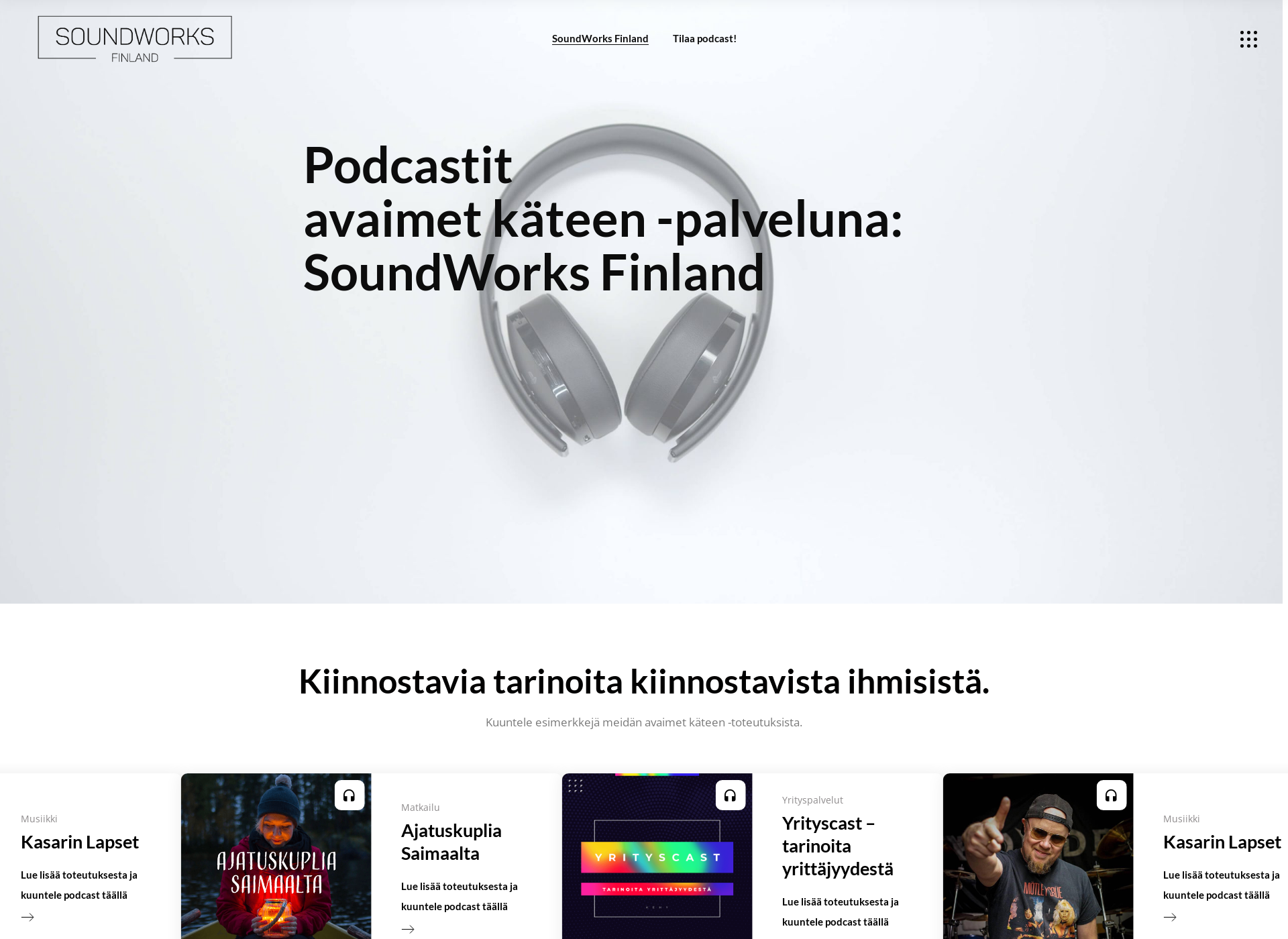 Screenshot for tilaapodcast.fi