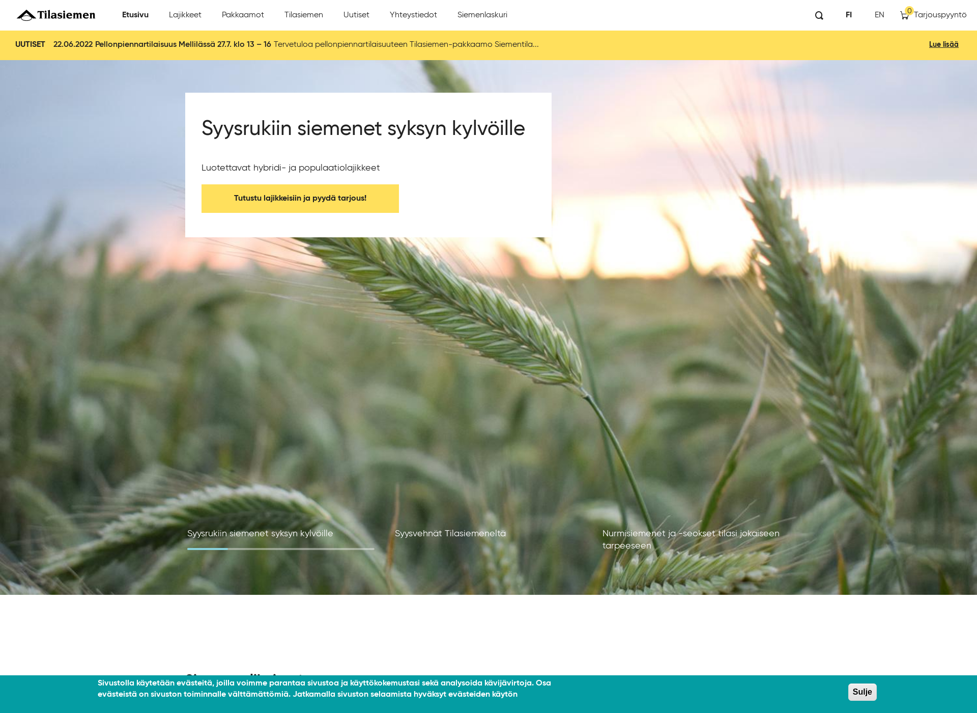 Screenshot for tilasiemen.fi