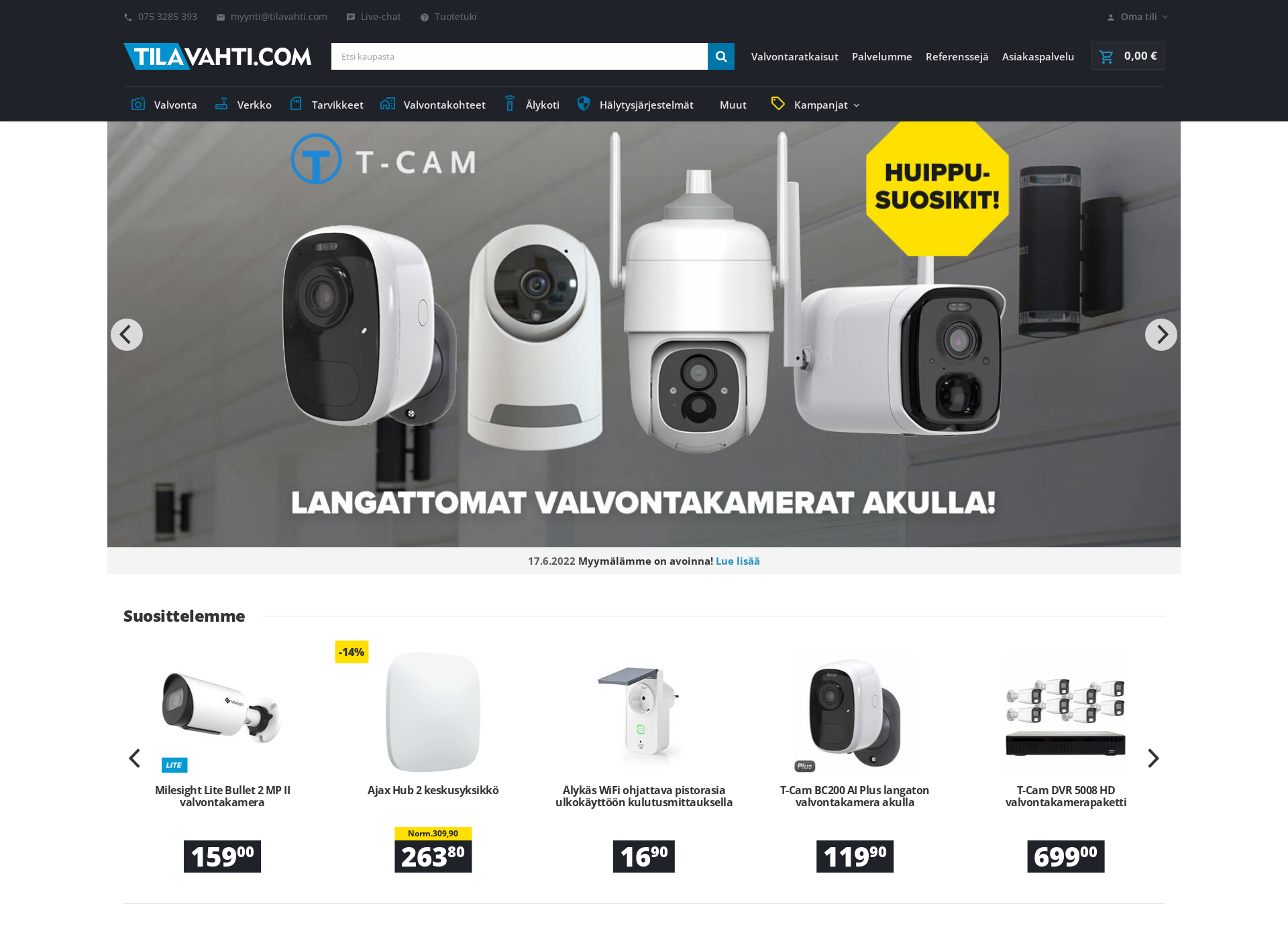Screenshot for tilavahti.fi