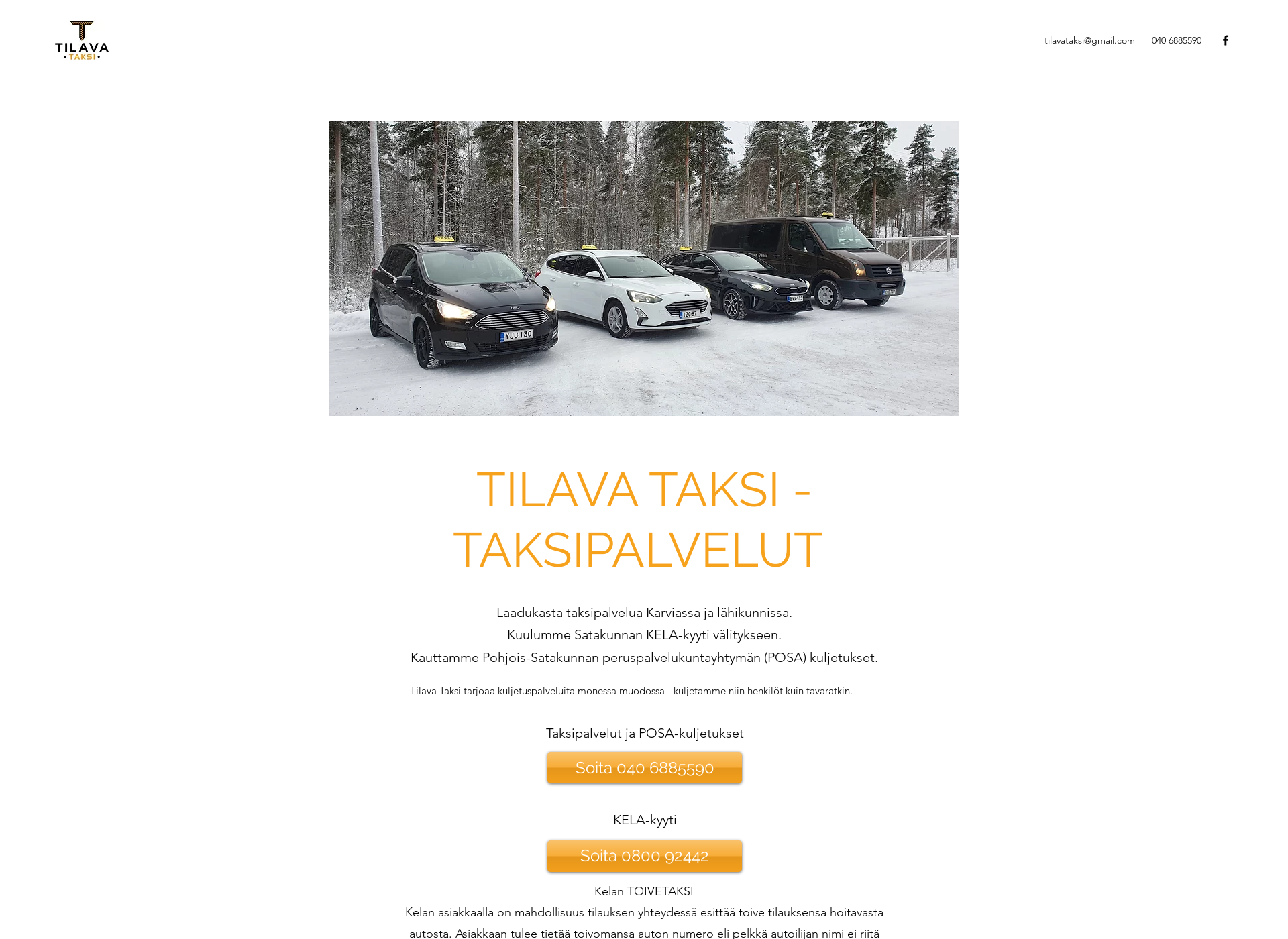 Screenshot for tilavataksi.fi