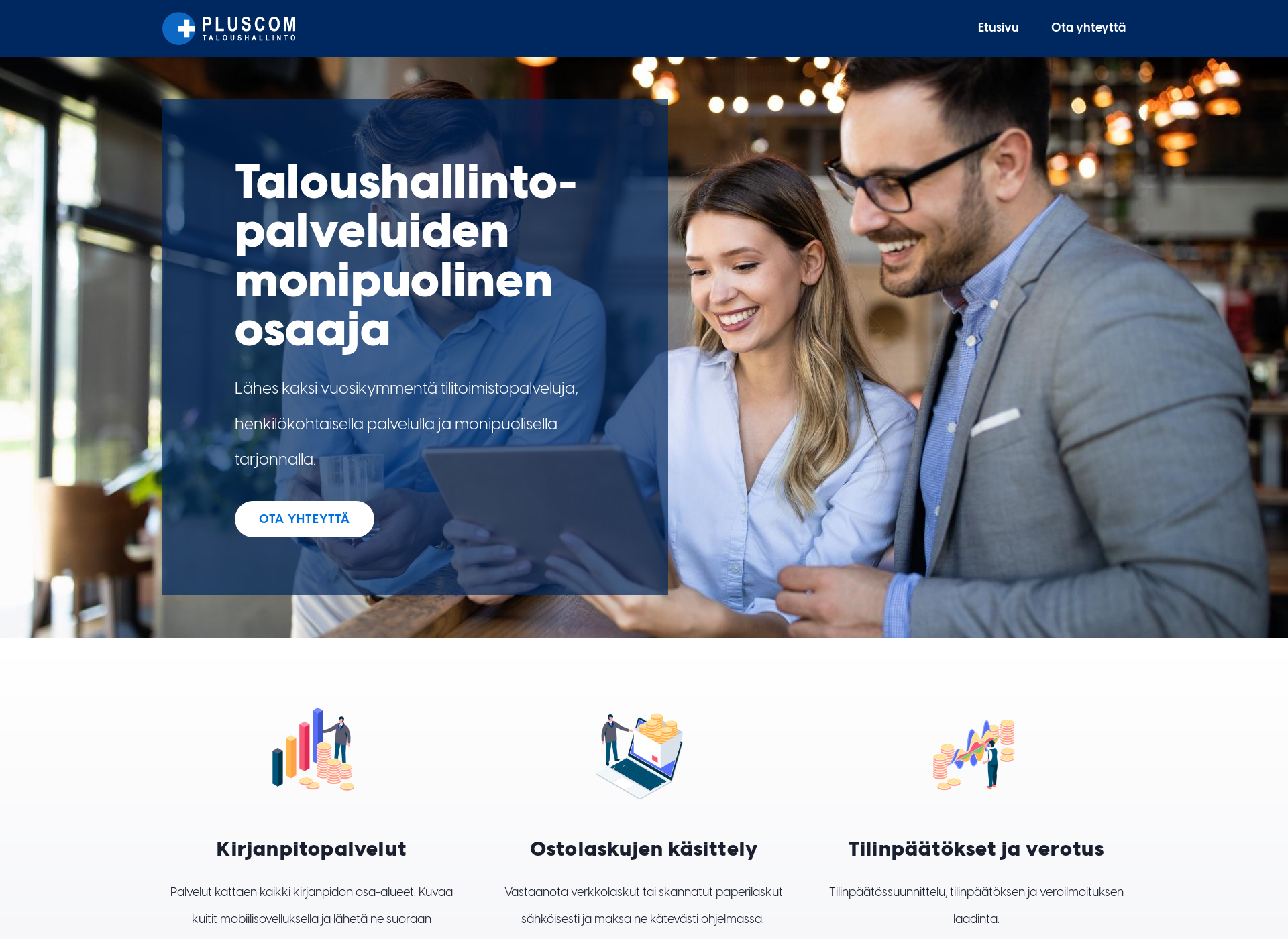 Skärmdump för tilibeta.fi