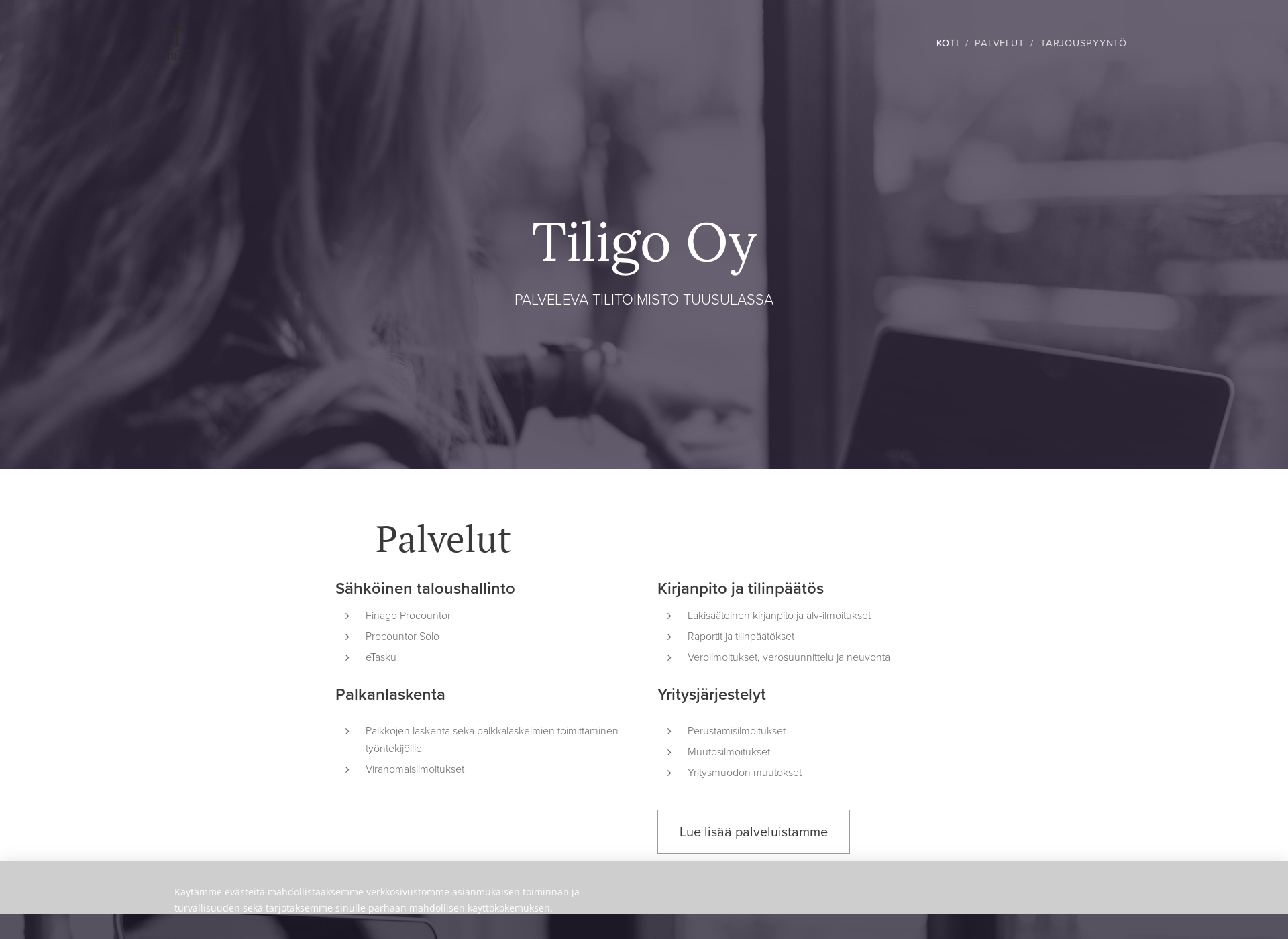 Screenshot for tiligo.fi