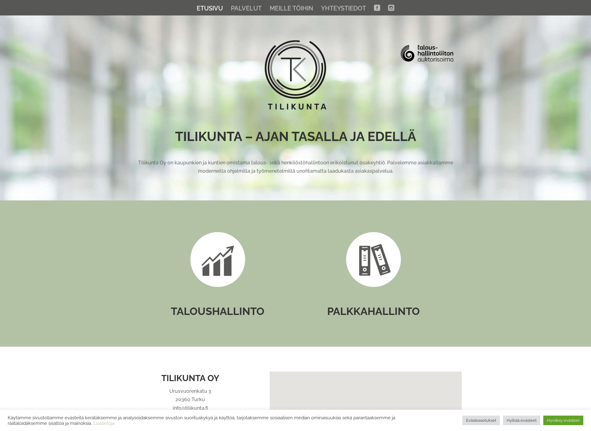 Screenshot for tilikunta.fi
