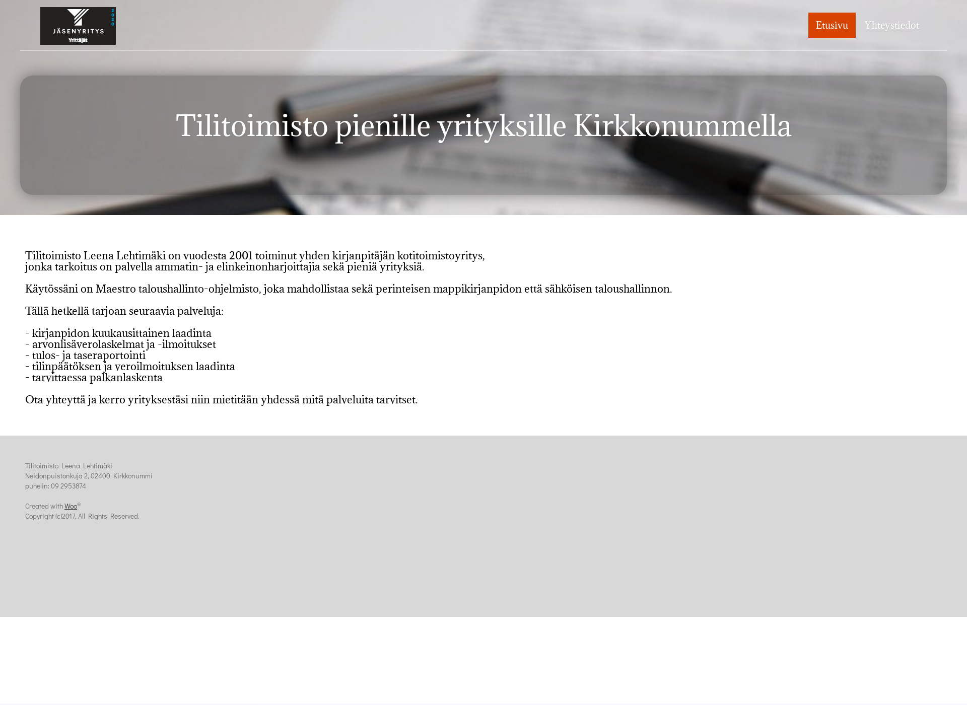 Screenshot for tililehtimaki.fi