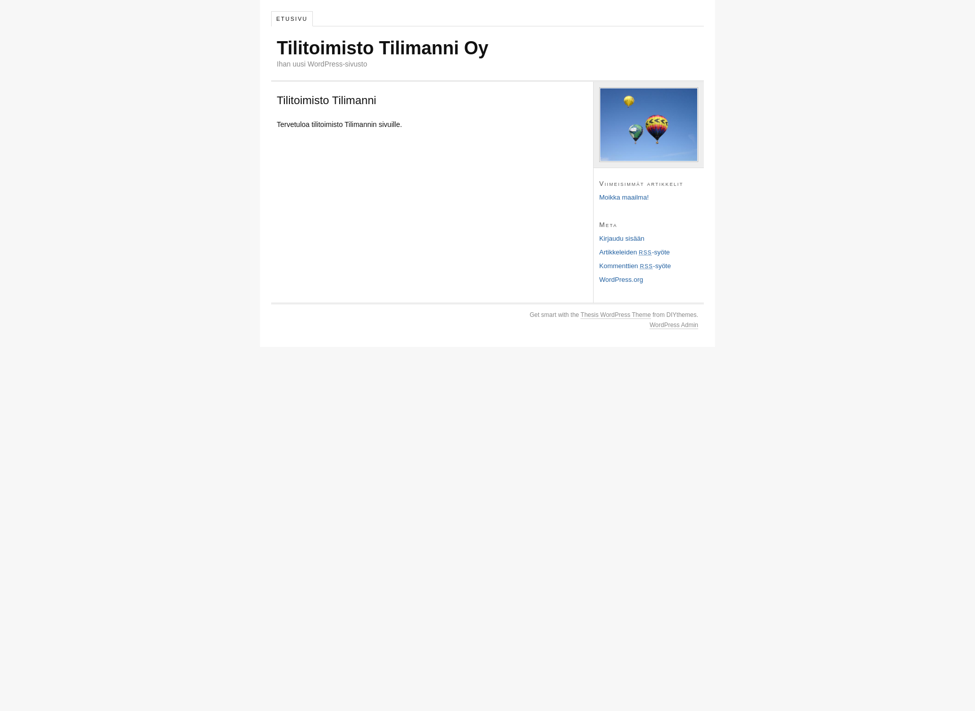 Screenshot for tilimanni.fi