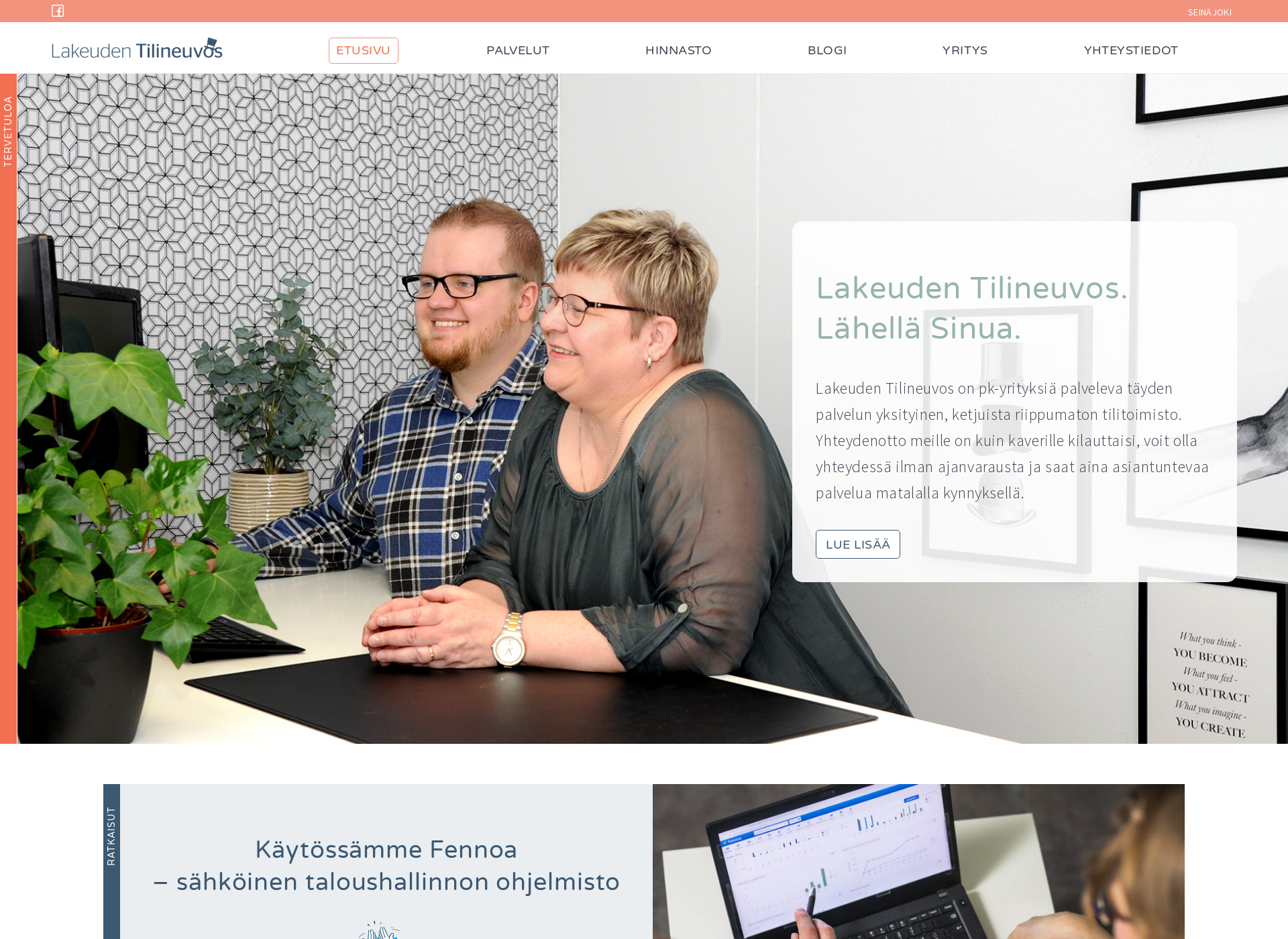 Skärmdump för tilineuvos.fi