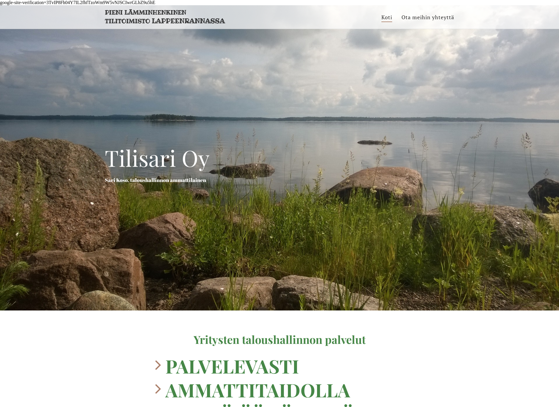 Screenshot for tilisari.fi