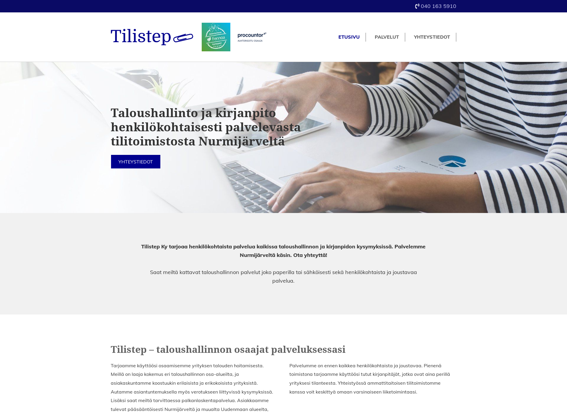Screenshot for tilistep.fi