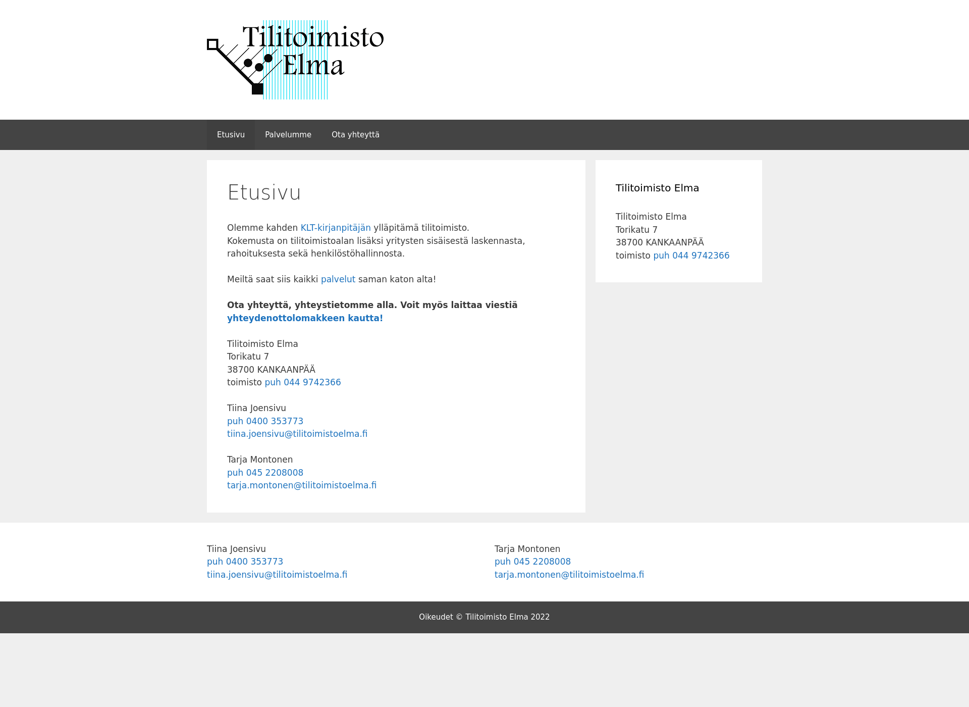 Screenshot for tilitoimistoelma.fi